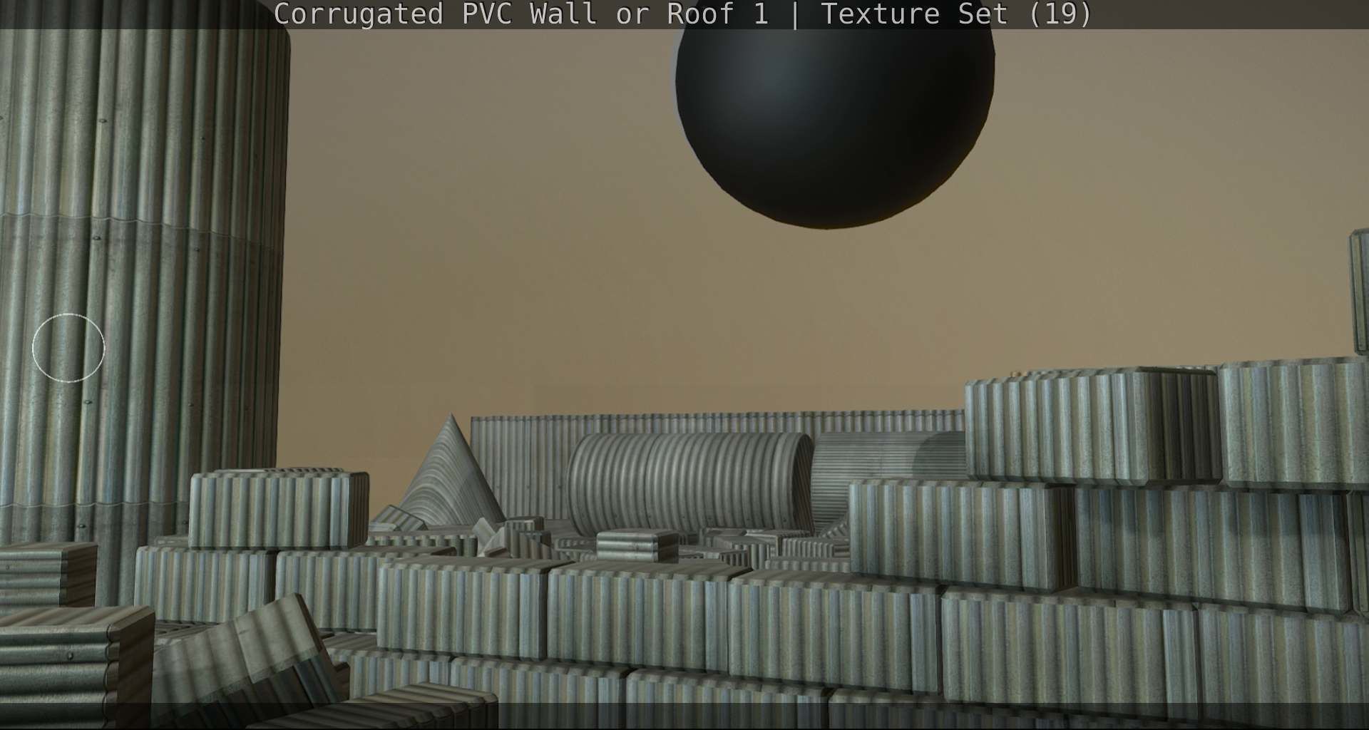 Corrugated PVC Wall or Roof 1 - Texture Set 19 Texture_93