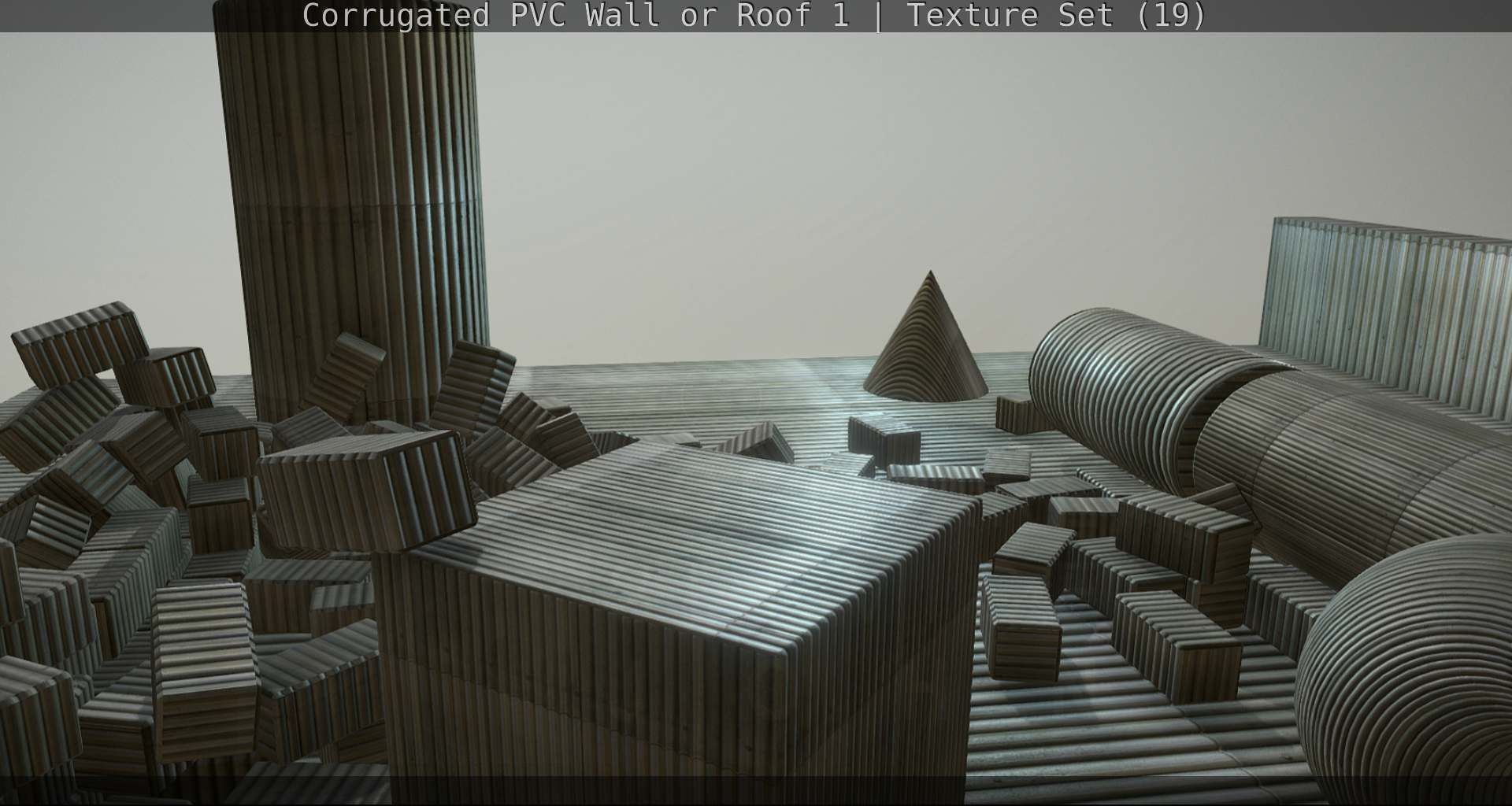 Corrugated PVC Wall or Roof 1 - Texture Set 19 Texture_55