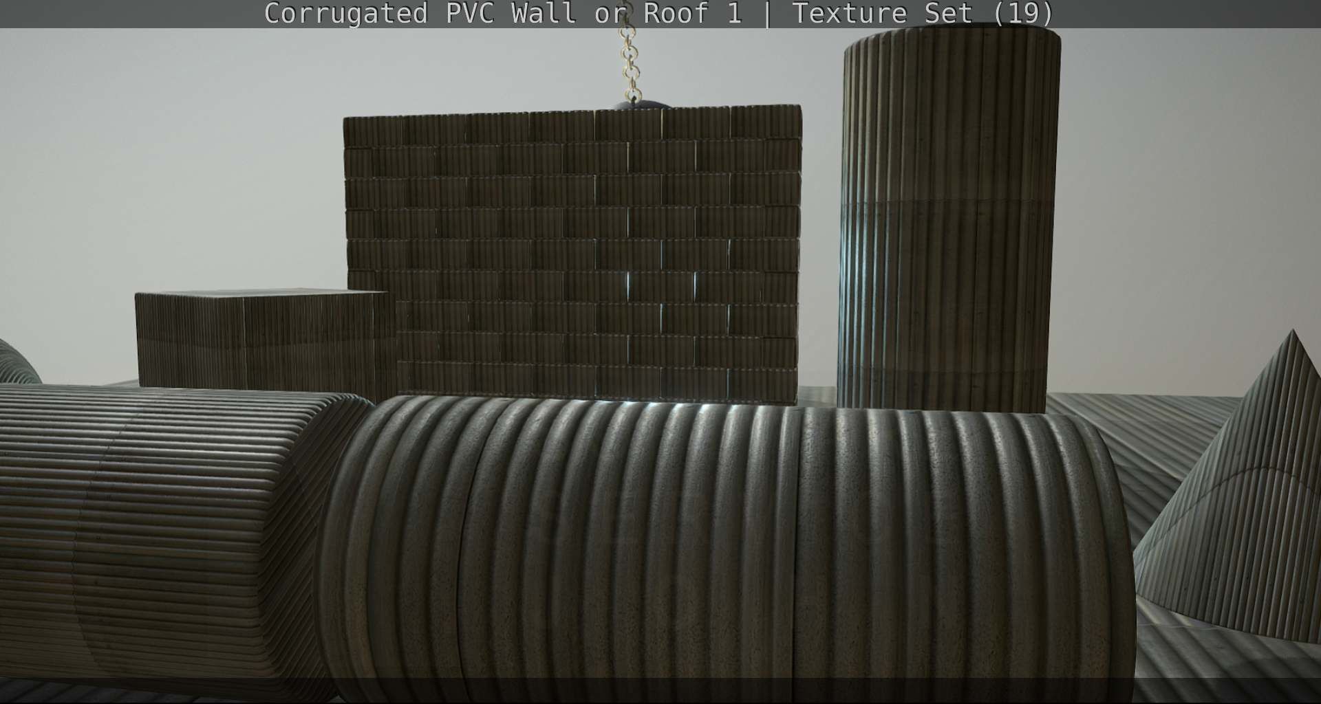 Corrugated PVC Wall or Roof 1 - Texture Set 19 Texture_39