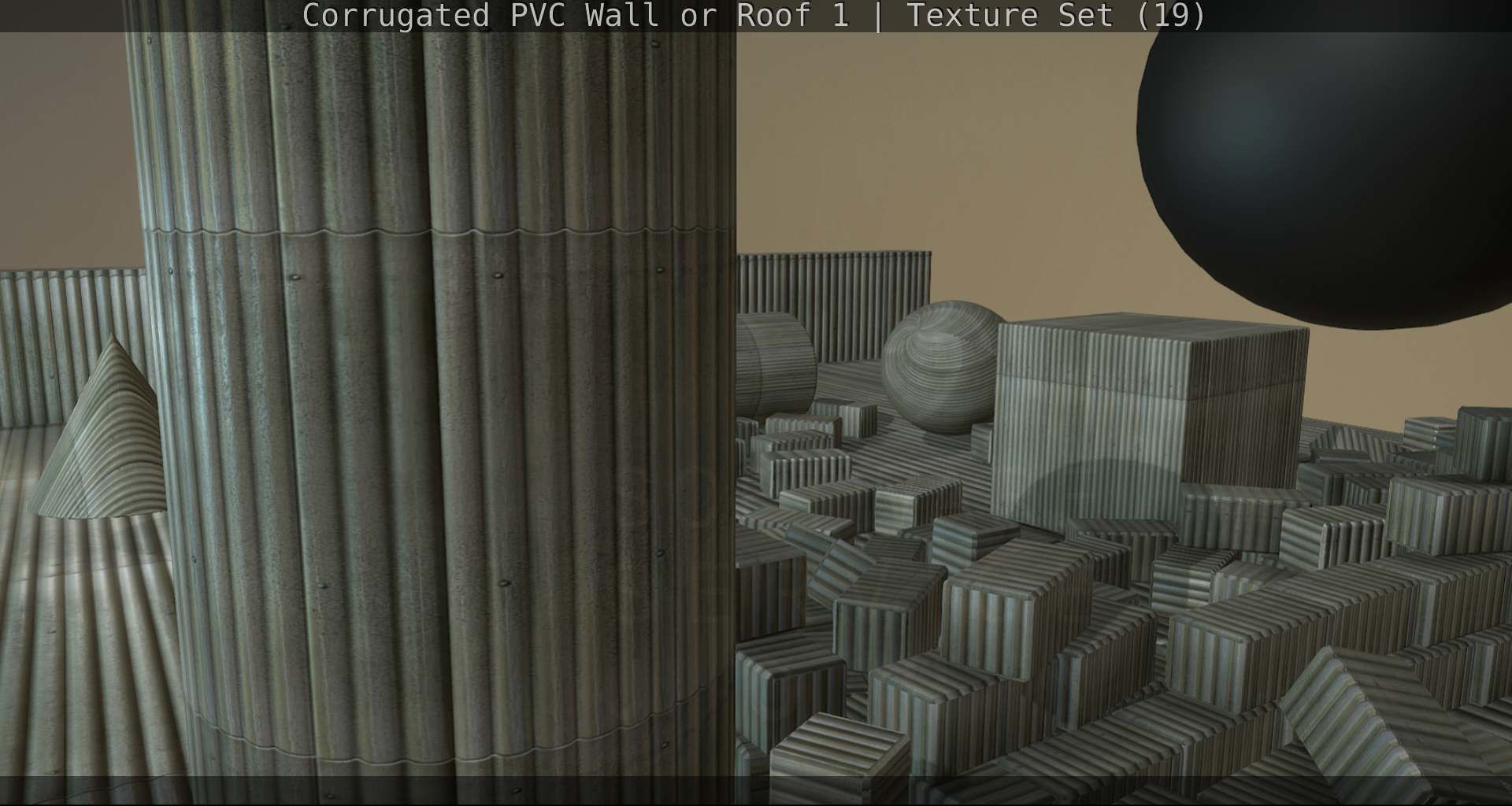 Corrugated PVC Wall or Roof 1 - Texture Set 19 Texture_59