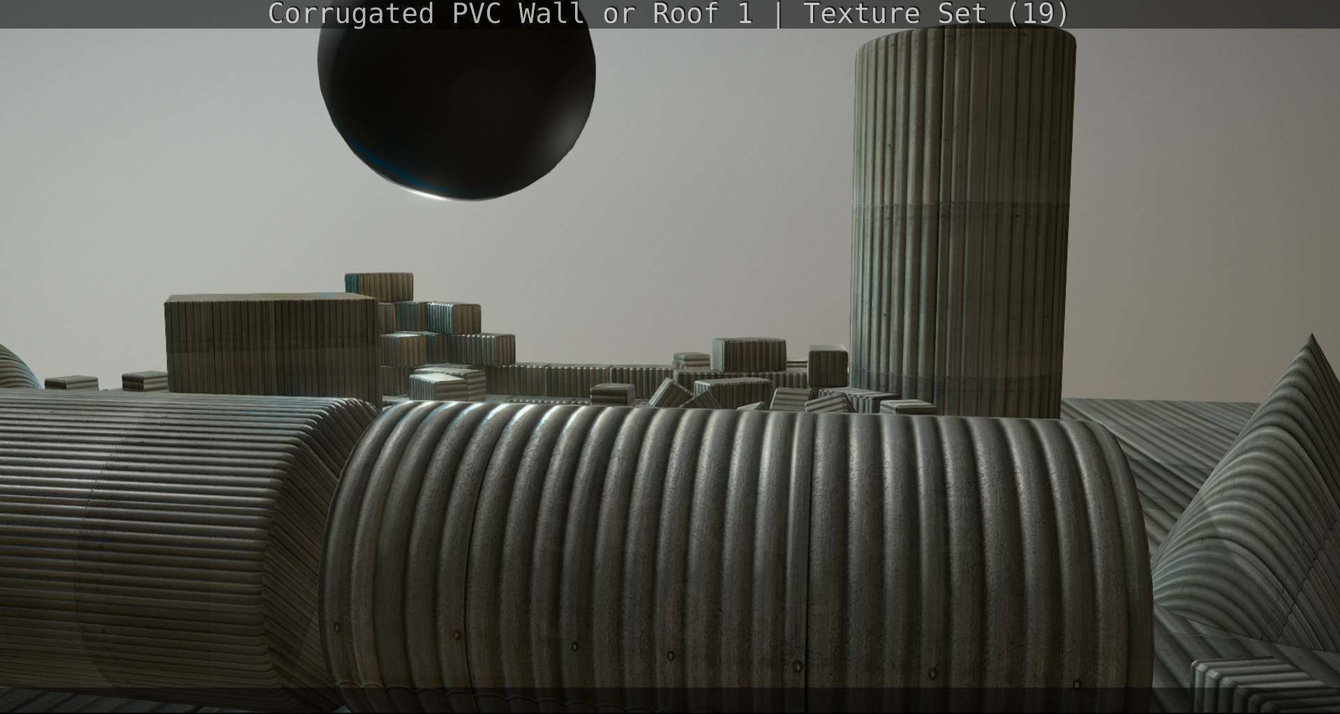 Corrugated PVC Wall or Roof 1 - Texture Set 19 Texture_32