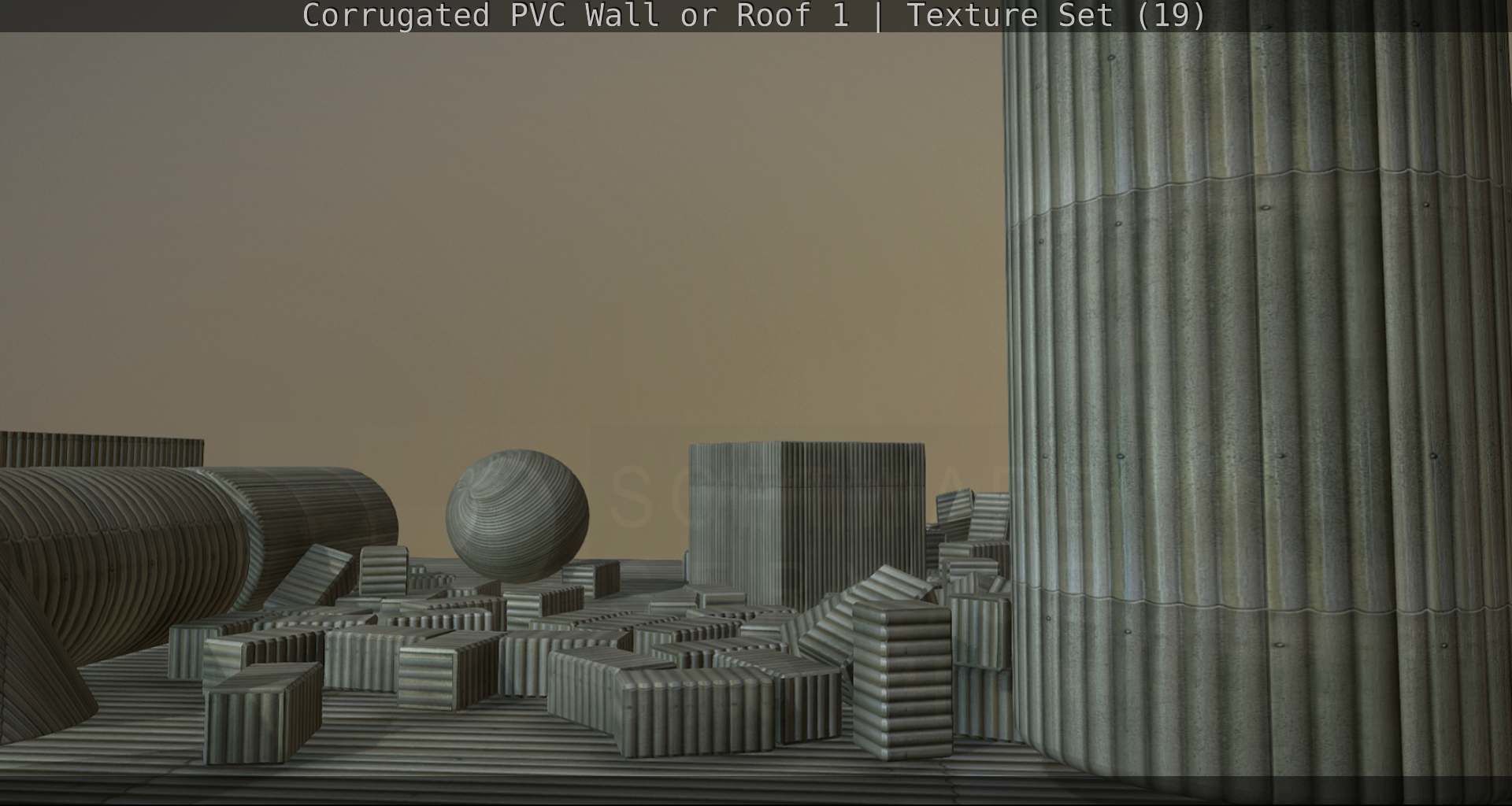 Corrugated PVC Wall or Roof 1 - Texture Set 19 Texture_86