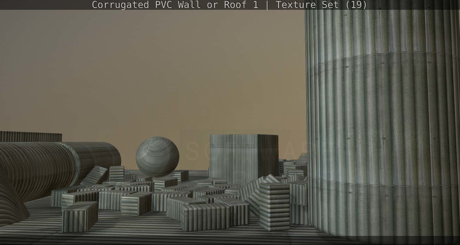 Corrugated PVC Wall or Roof 1 - Texture Set 19 Texture_87