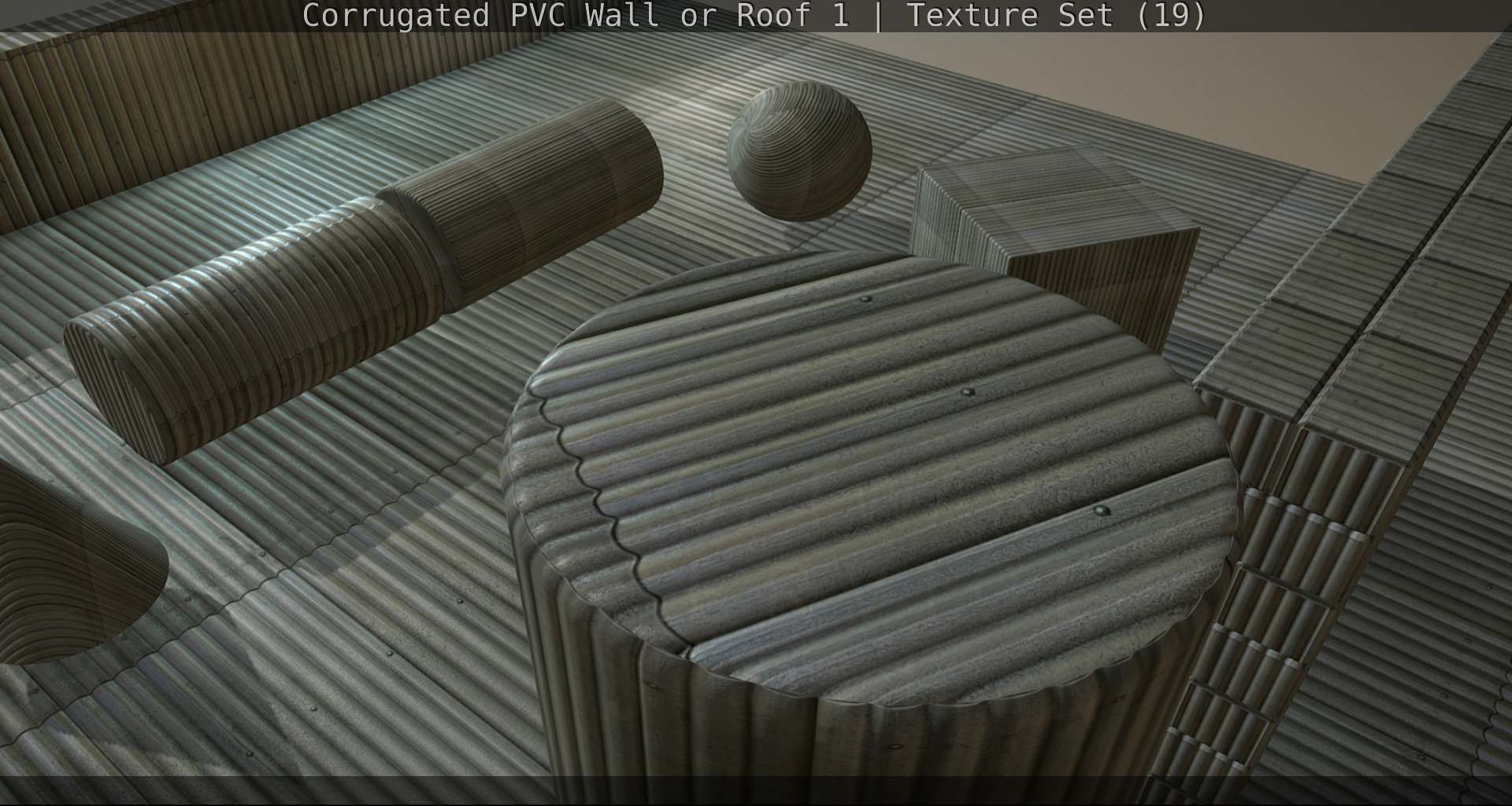 Corrugated PVC Wall or Roof 1 - Texture Set 19 Texture_66