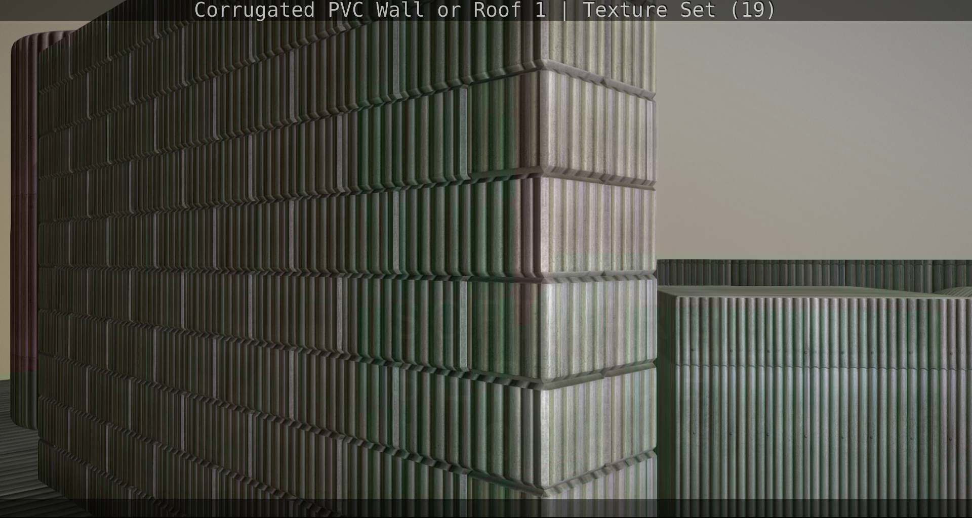 Corrugated PVC Wall or Roof 1 - Texture Set 19 Texture_96