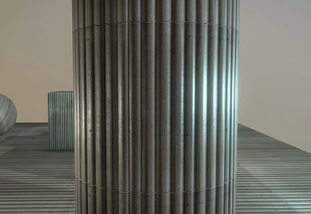 Corrugated PVC Wall or Roof 1 - Texture Set 19 Texture_0