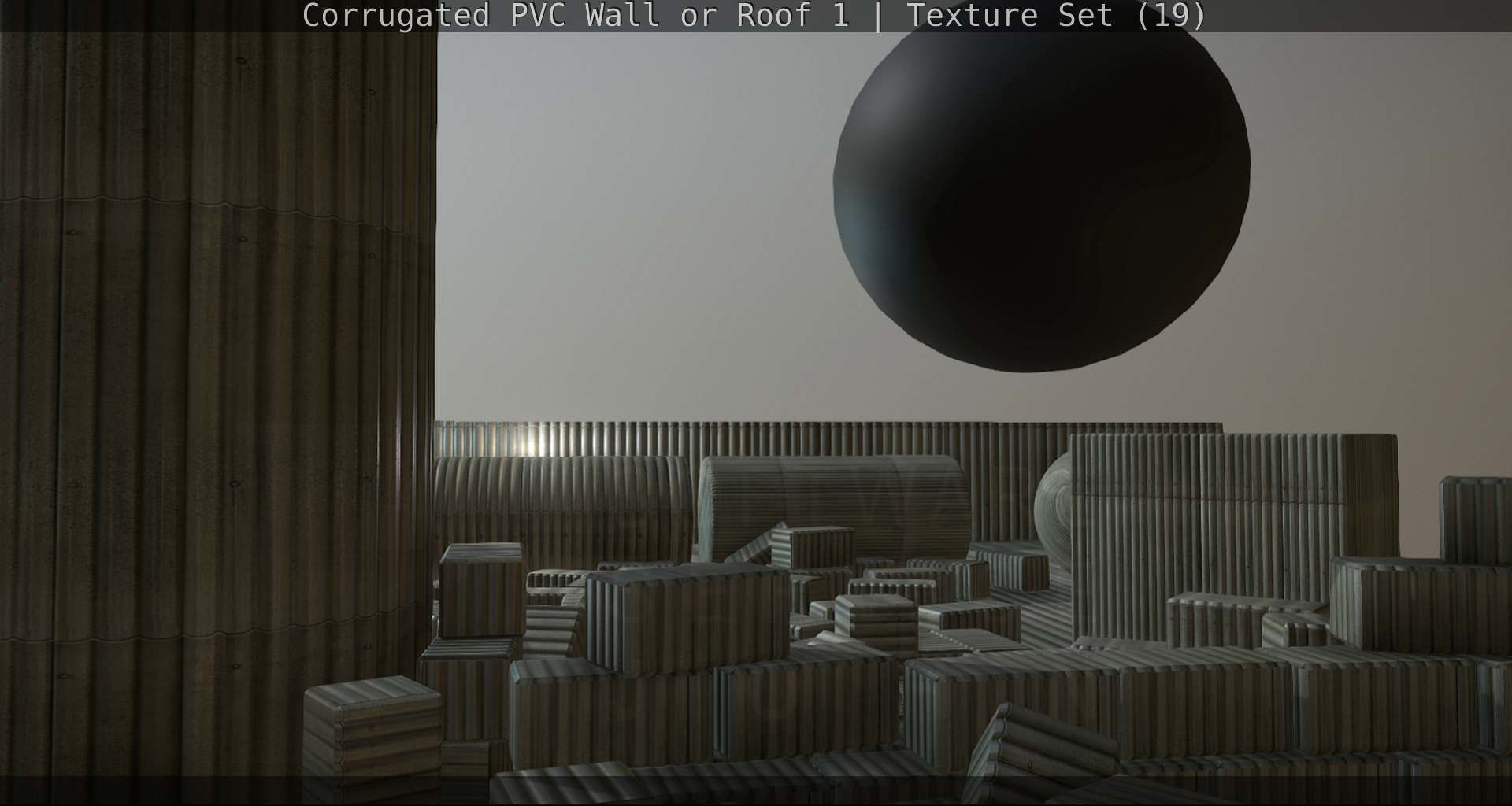 Corrugated PVC Wall or Roof 1 - Texture Set 19 Texture_89