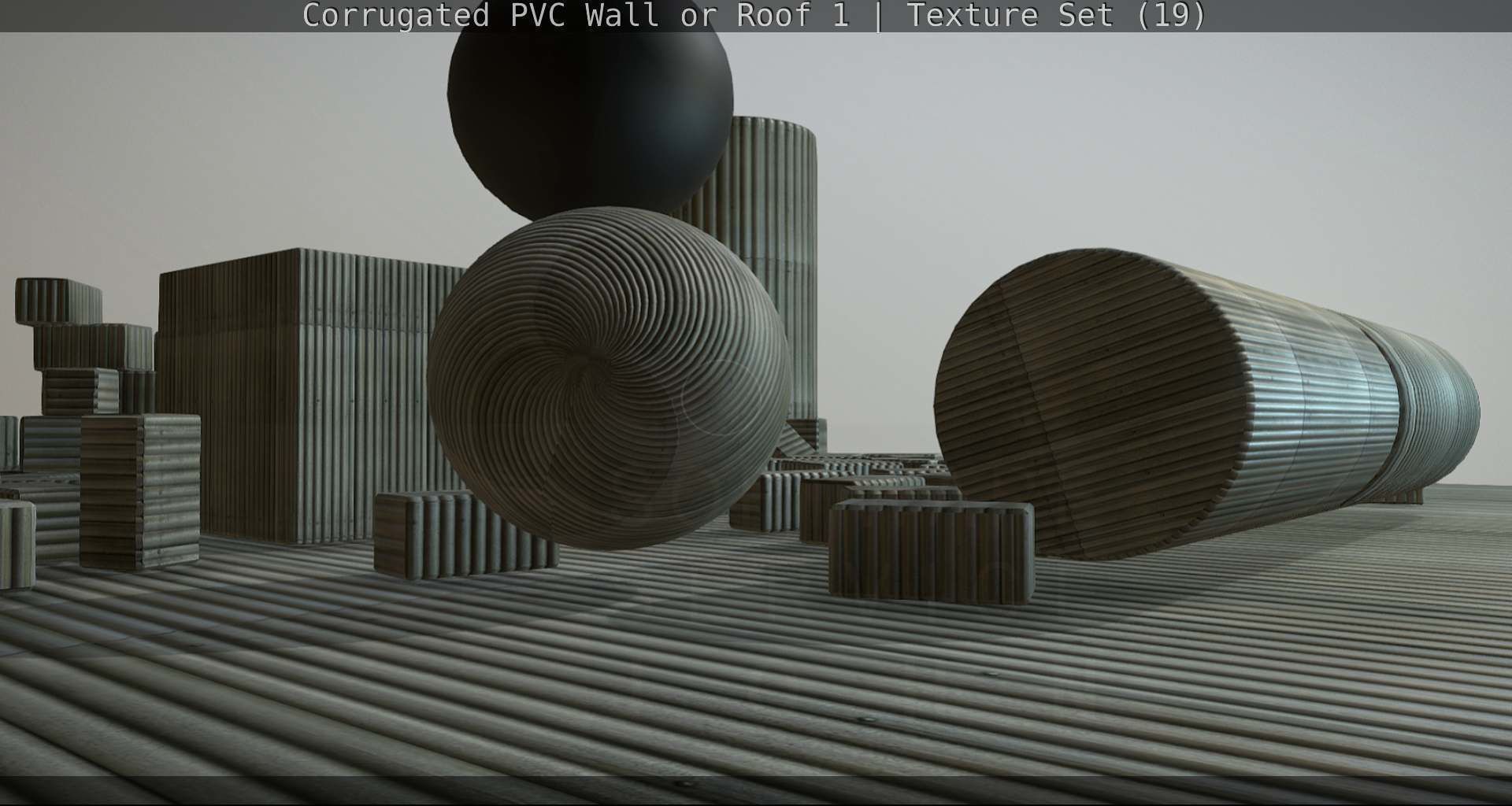 Corrugated PVC Wall or Roof 1 - Texture Set 19 Texture_120