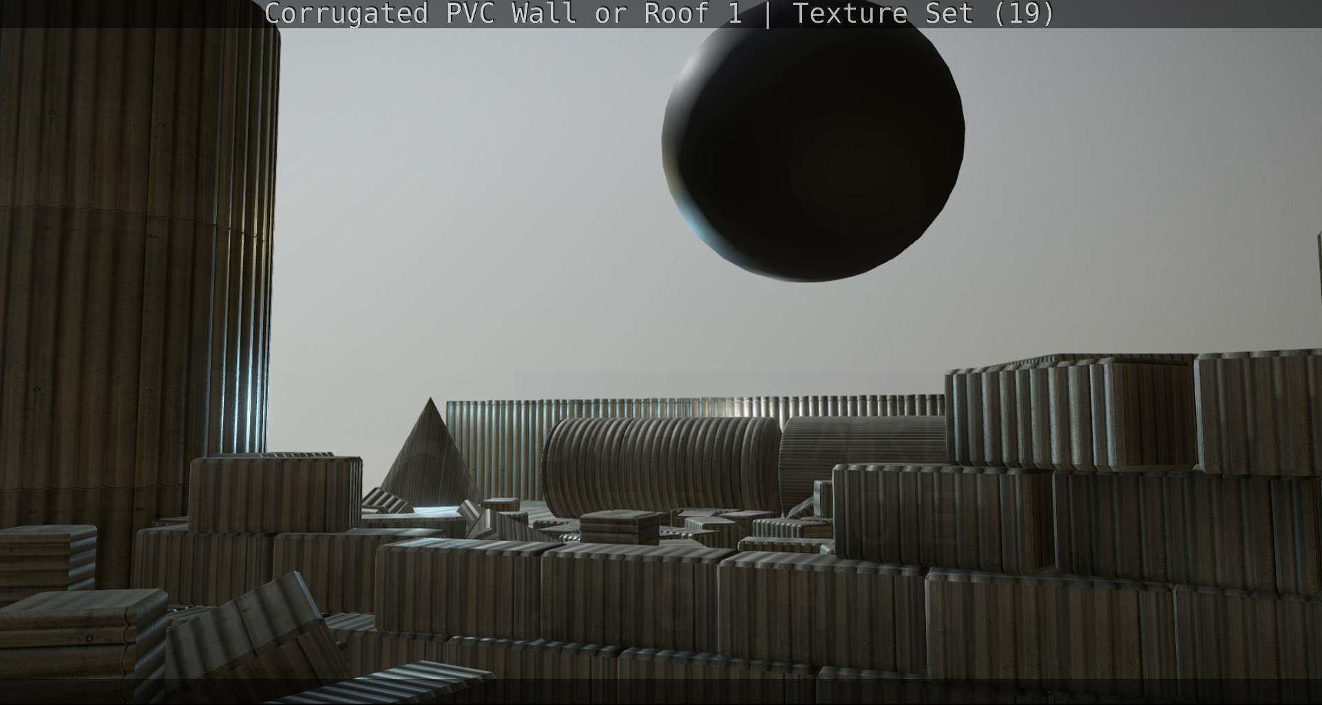 Corrugated PVC Wall or Roof 1 - Texture Set 19 Texture_91