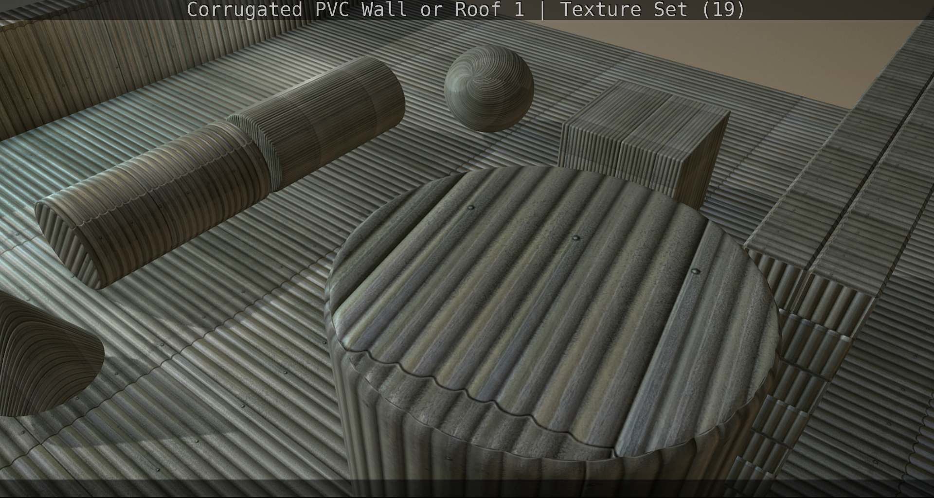 Corrugated PVC Wall or Roof 1 - Texture Set 19 Texture_65