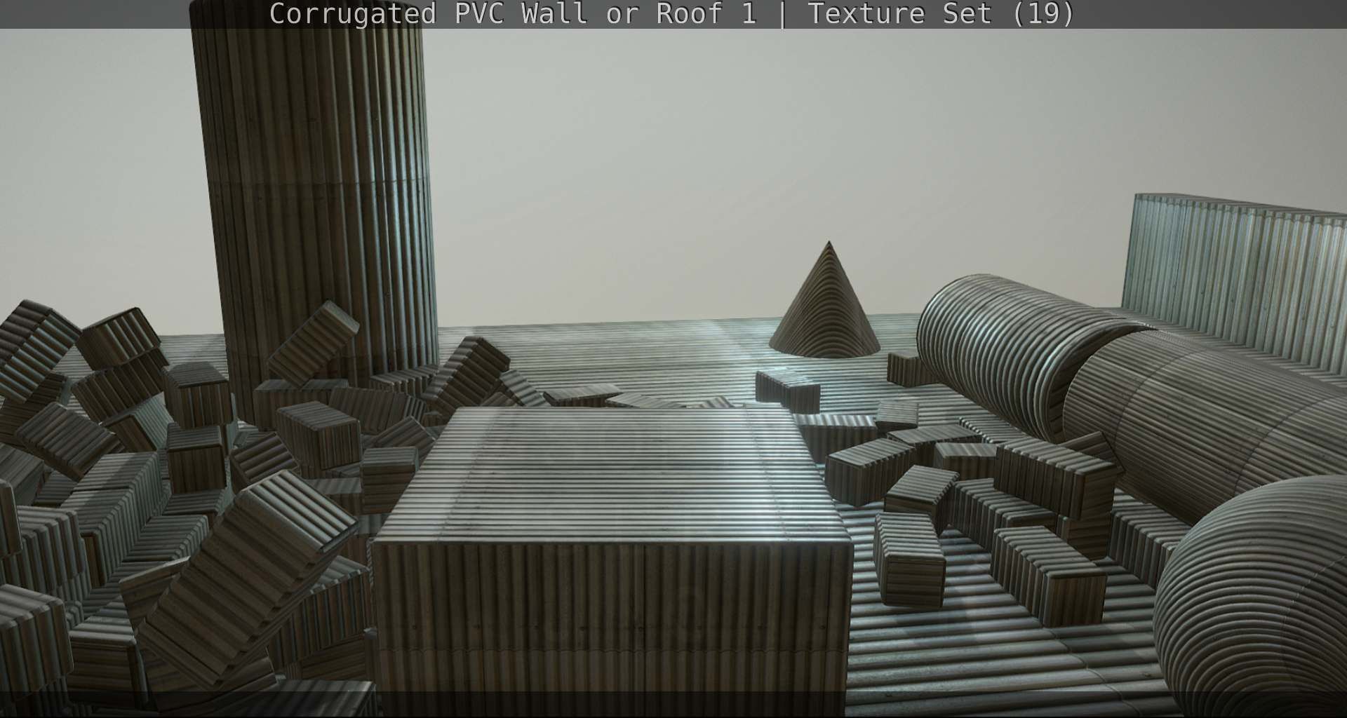 Corrugated PVC Wall or Roof 1 - Texture Set 19 Texture_56