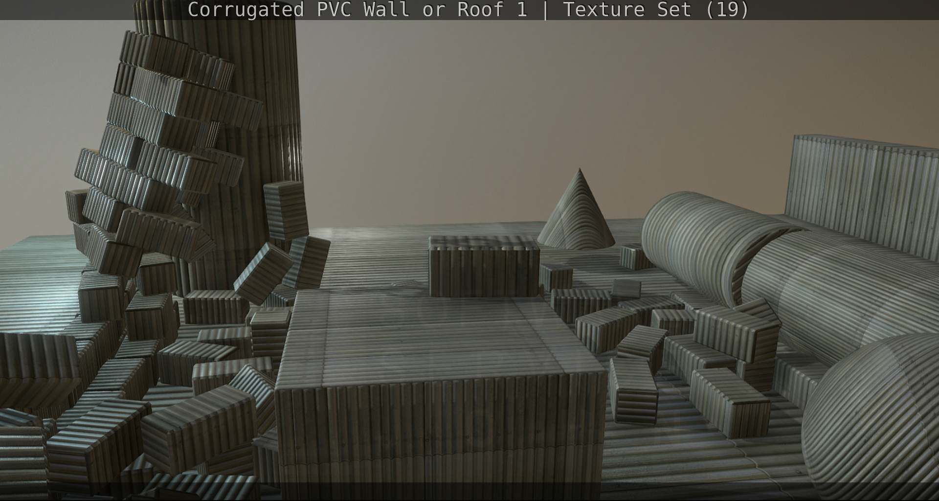 Corrugated PVC Wall or Roof 1 - Texture Set 19 Texture_51