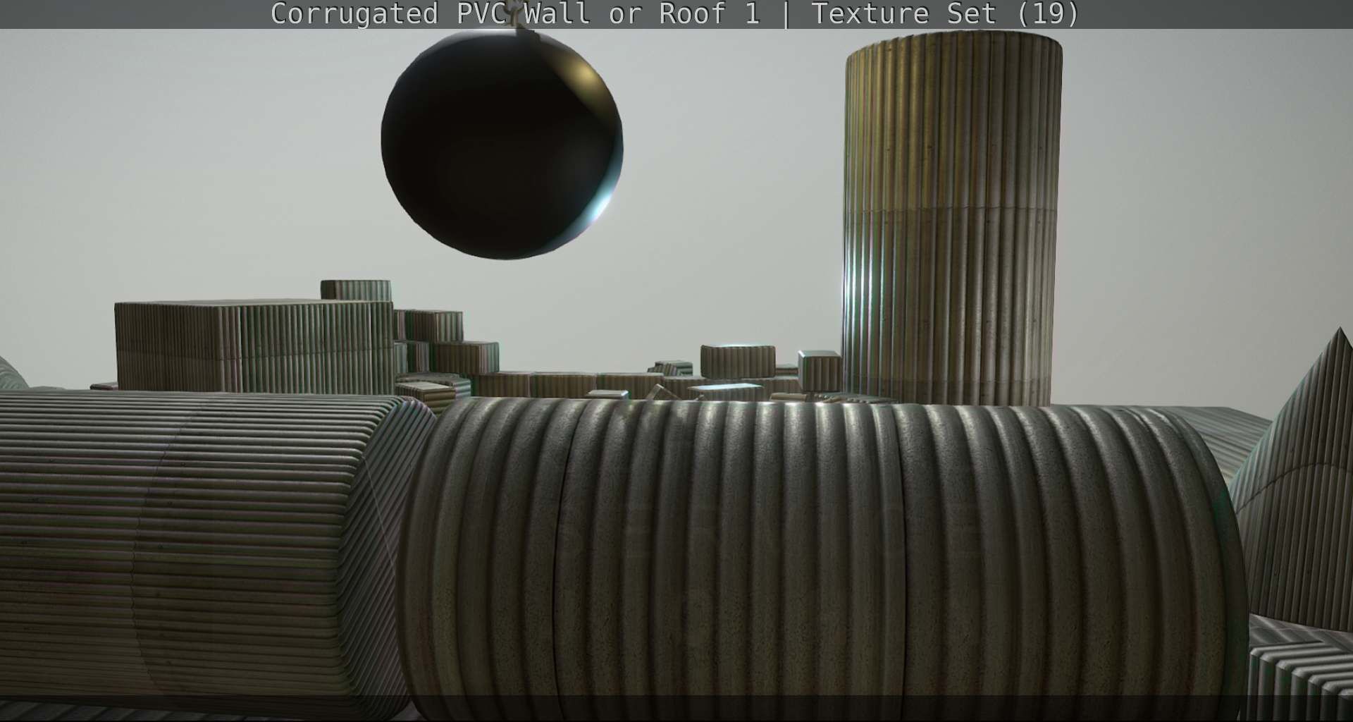 Corrugated PVC Wall or Roof 1 - Texture Set 19 Texture_31