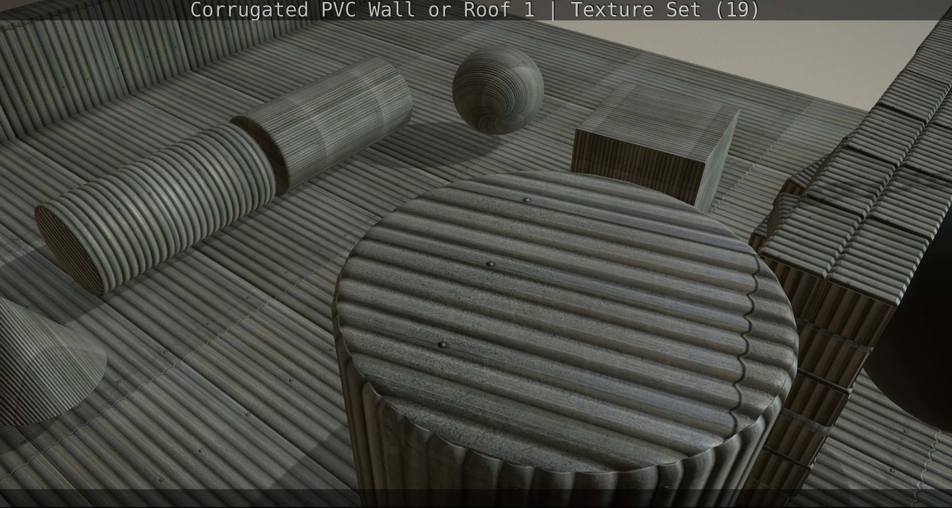 Corrugated PVC Wall or Roof 1 - Texture Set 19 Texture_69