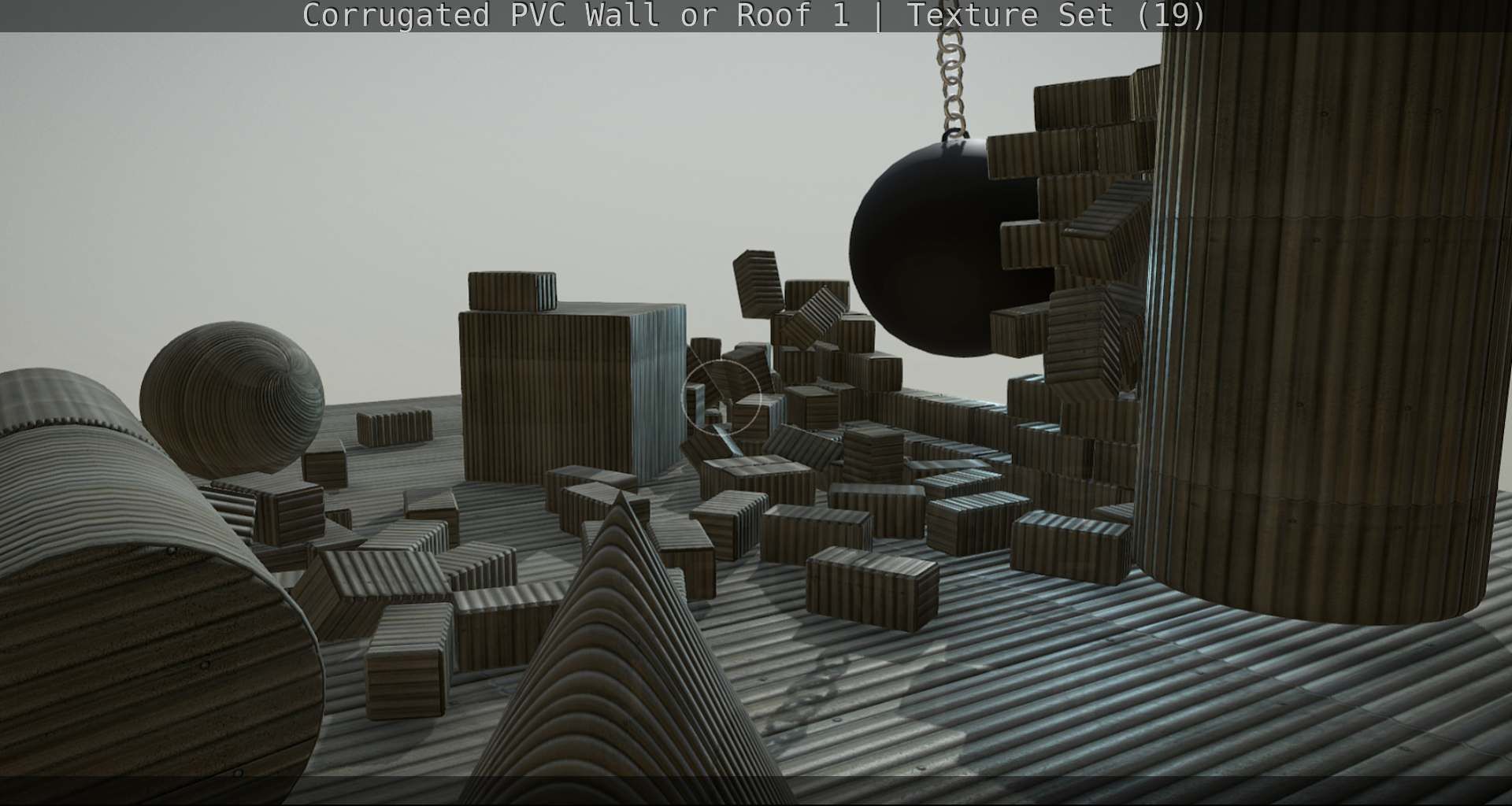 Corrugated PVC Wall or Roof 1 - Texture Set 19 Texture_78