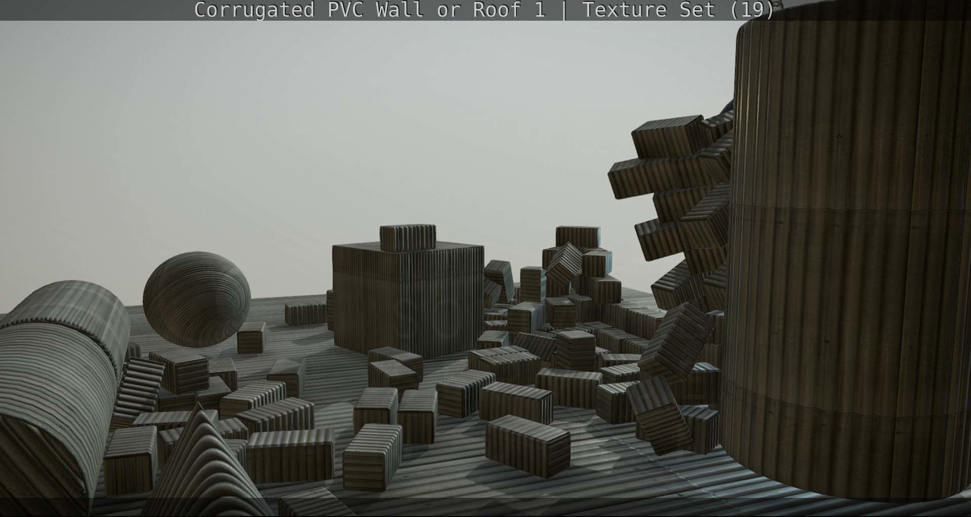 Corrugated PVC Wall or Roof 1 - Texture Set 19 Texture_80