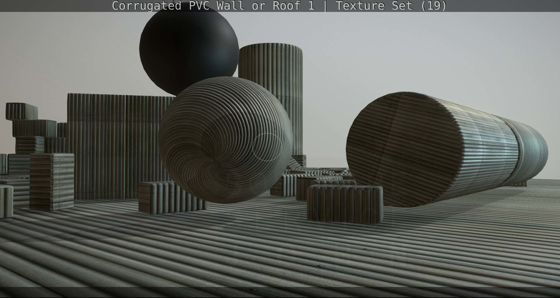 Corrugated PVC Wall or Roof 1 - Texture Set 19 Texture_119