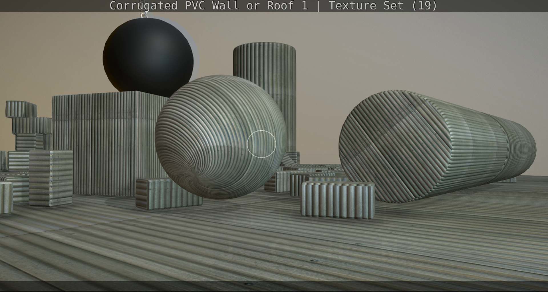 Corrugated PVC Wall or Roof 1 - Texture Set 19 Texture_118