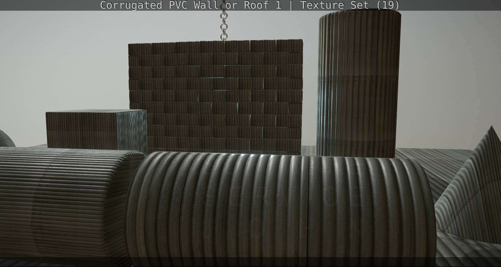Corrugated PVC Wall or Roof 1 - Texture Set 19 Texture_40