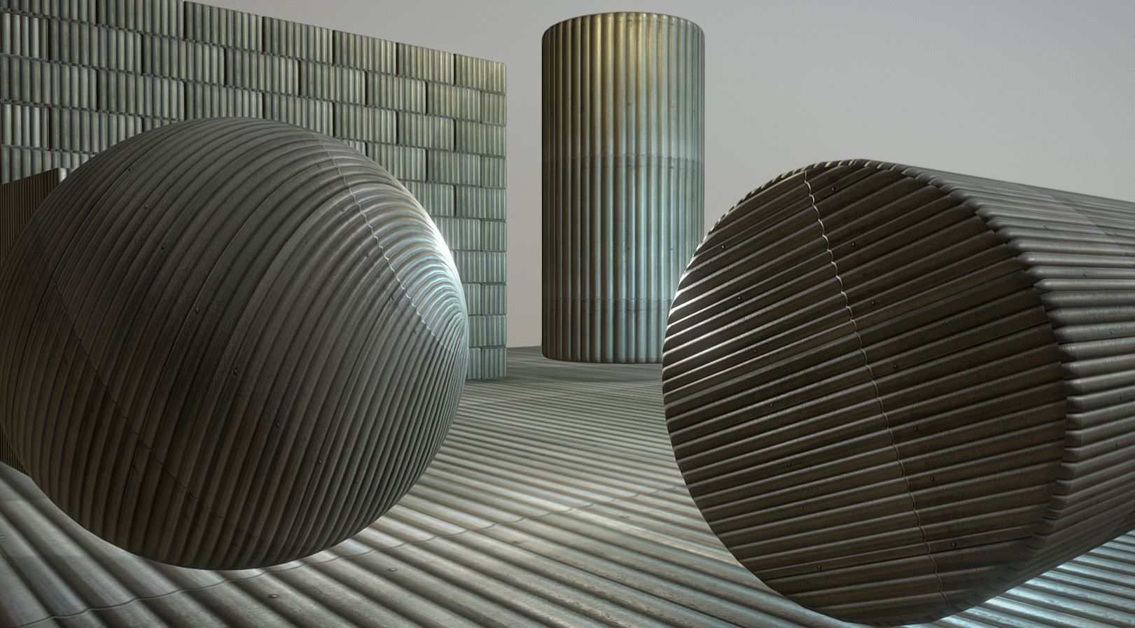 Corrugated PVC Wall or Roof 1 - Texture Set 19 Texture_7