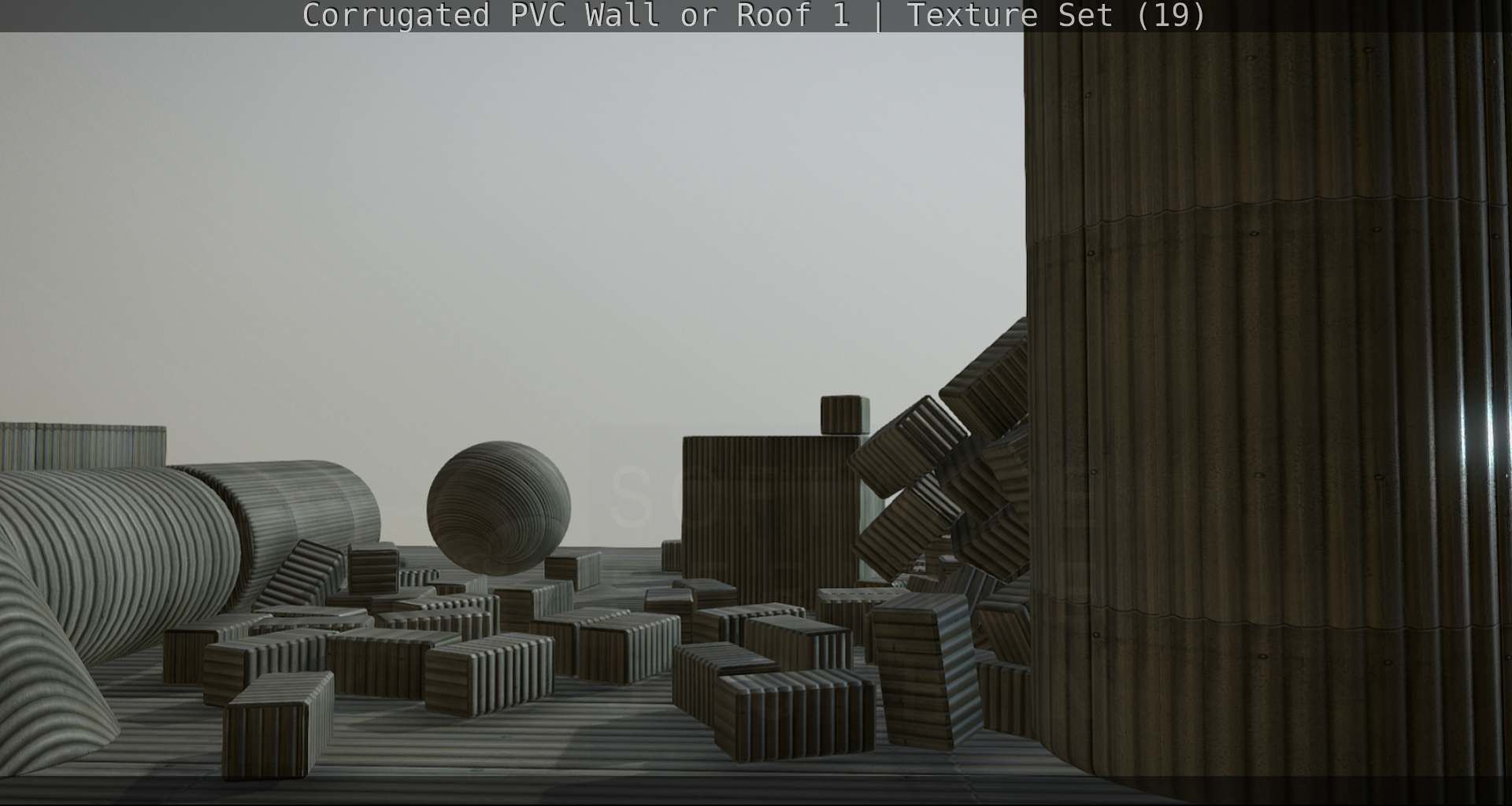 Corrugated PVC Wall or Roof 1 - Texture Set 19 Texture_82