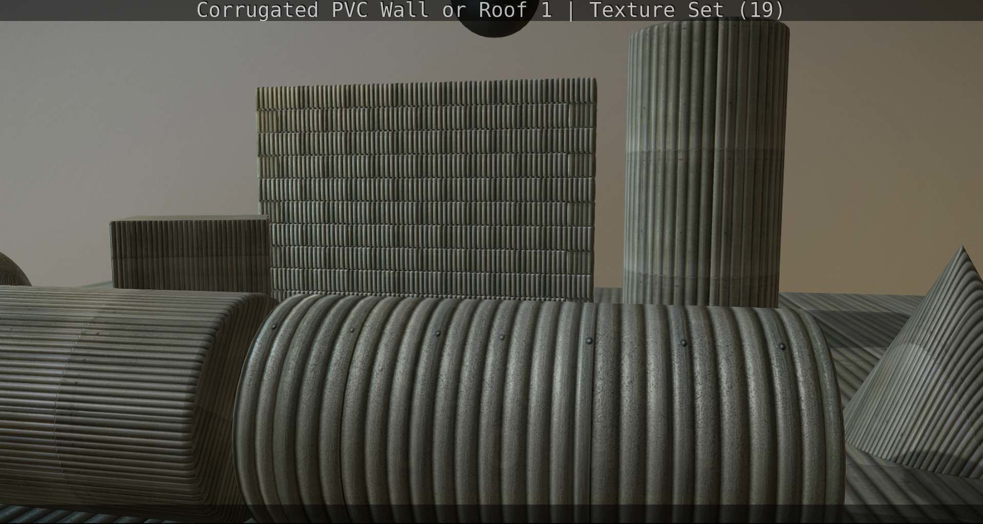 Corrugated PVC Wall or Roof 1 - Texture Set 19 Texture_38