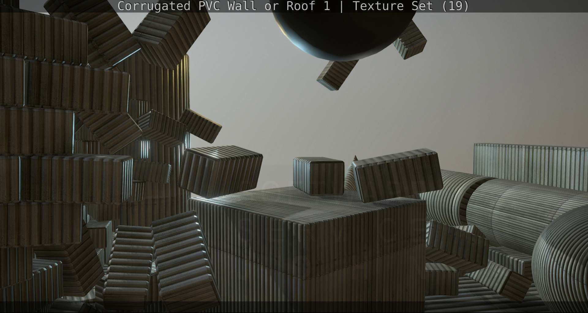 Corrugated PVC Wall or Roof 1 - Texture Set 19 Texture_102