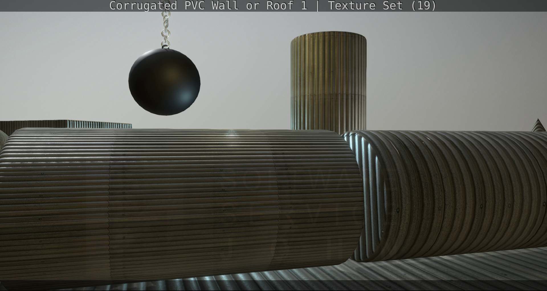 Corrugated PVC Wall or Roof 1 - Texture Set 19 Texture_28