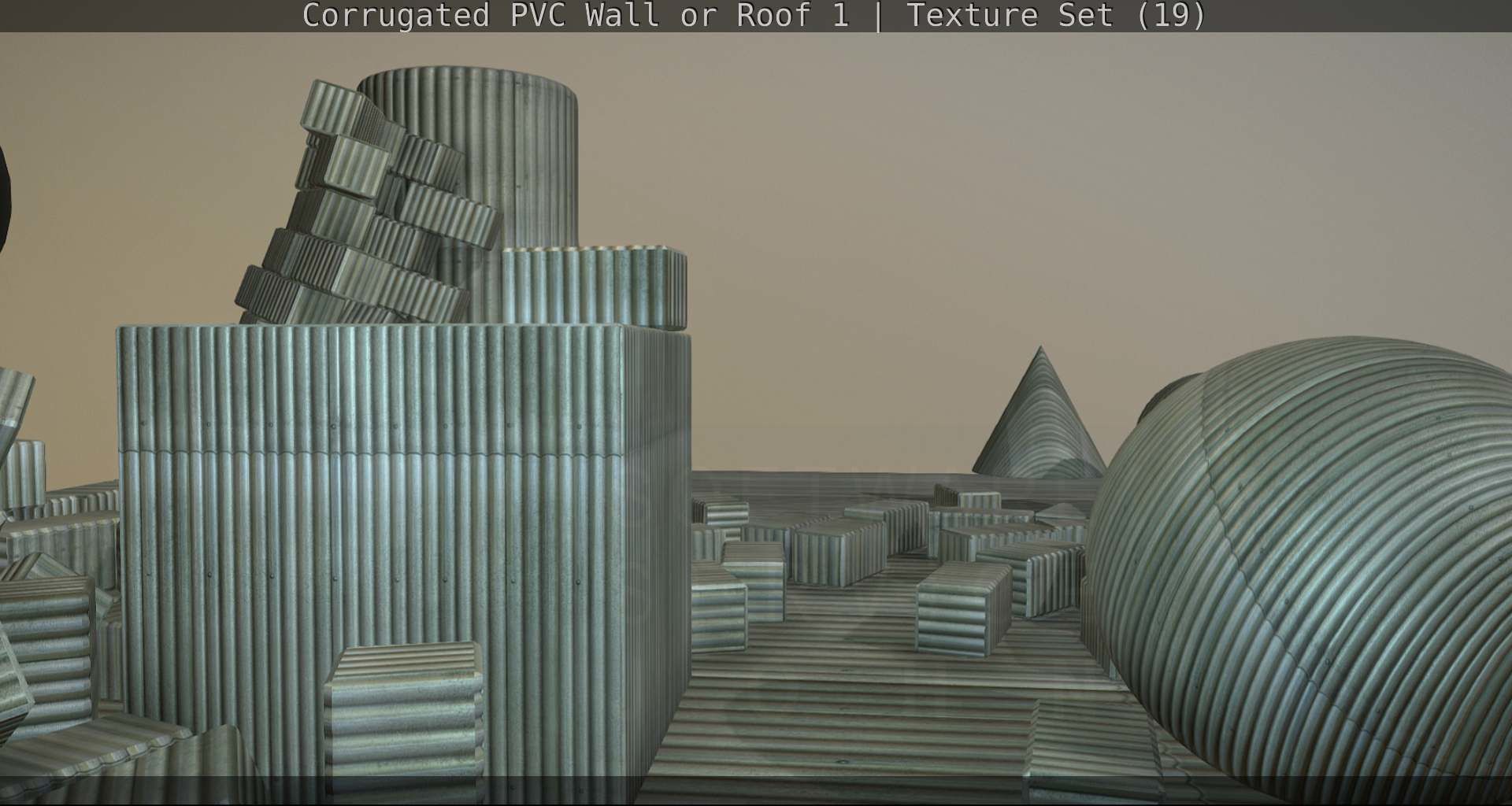 Corrugated PVC Wall or Roof 1 - Texture Set 19 Texture_19