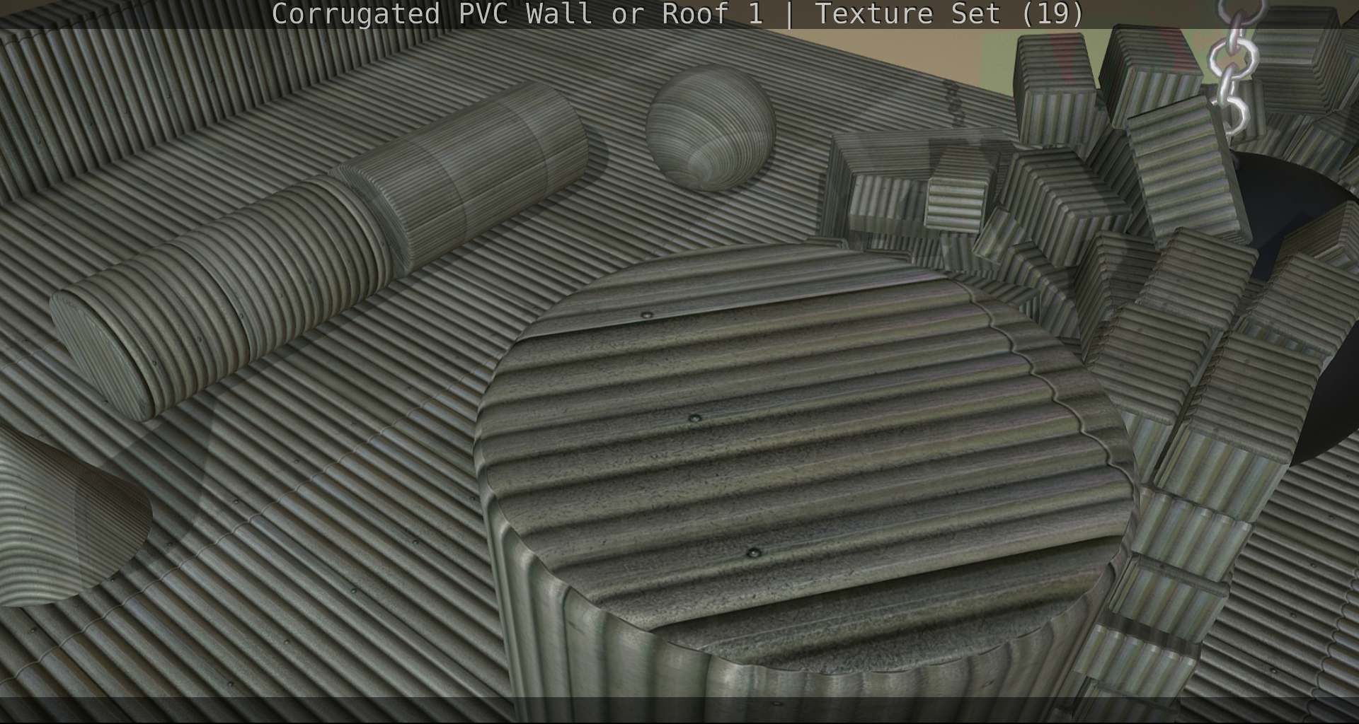 Corrugated PVC Wall or Roof 1 - Texture Set 19 Texture_70