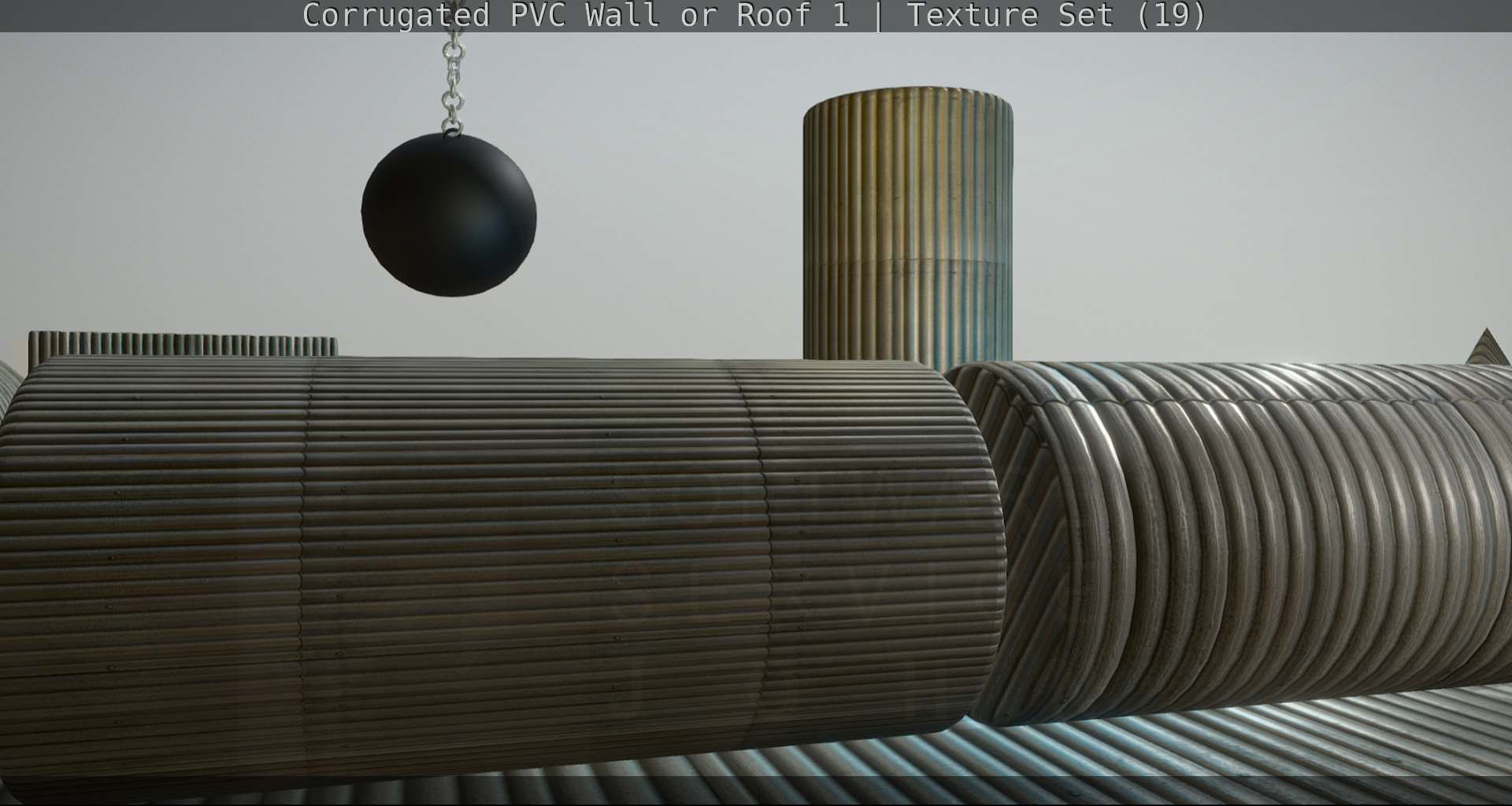 Corrugated PVC Wall or Roof 1 - Texture Set 19 Texture_27