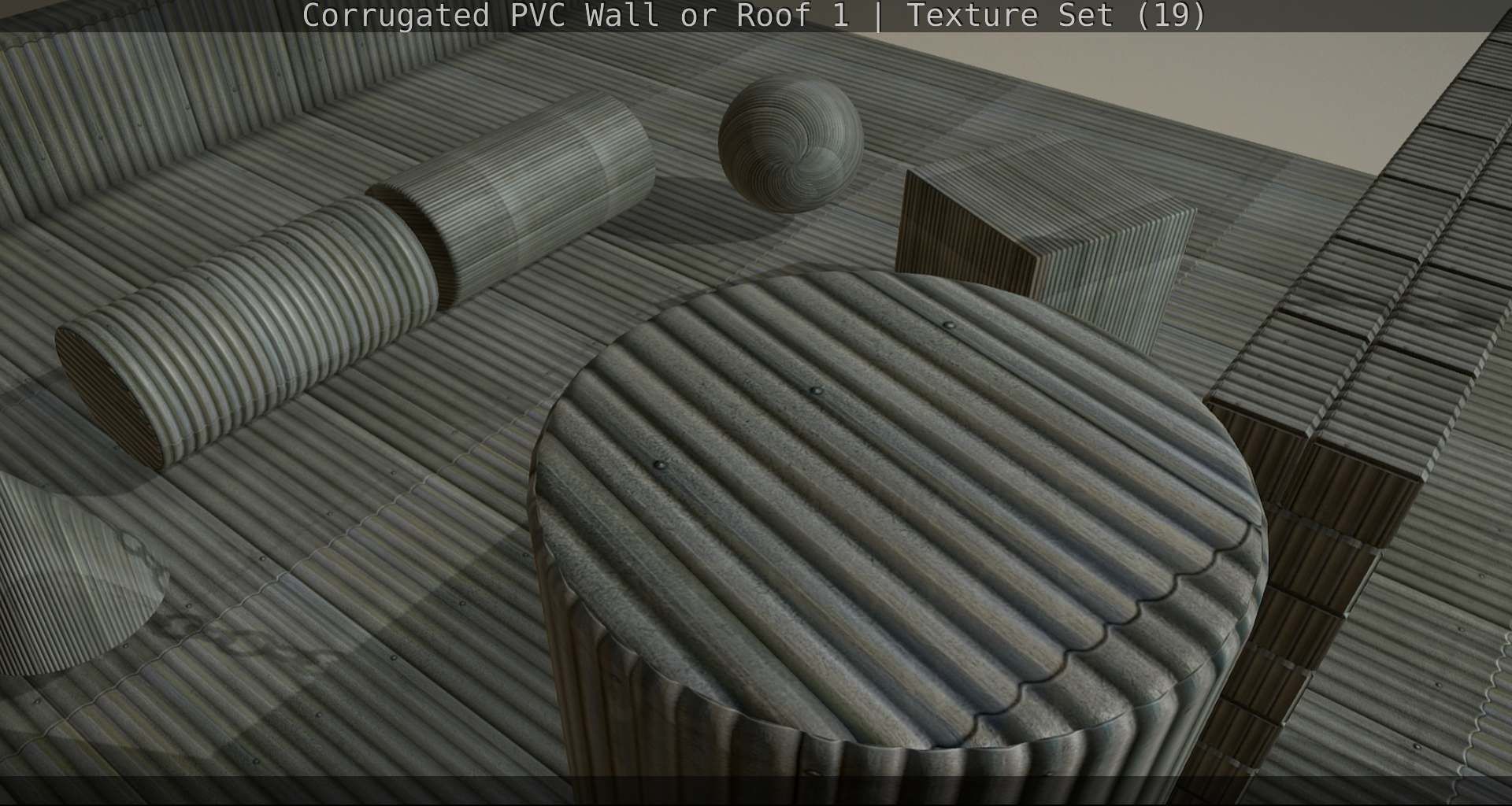 Corrugated PVC Wall or Roof 1 - Texture Set 19 Texture_67