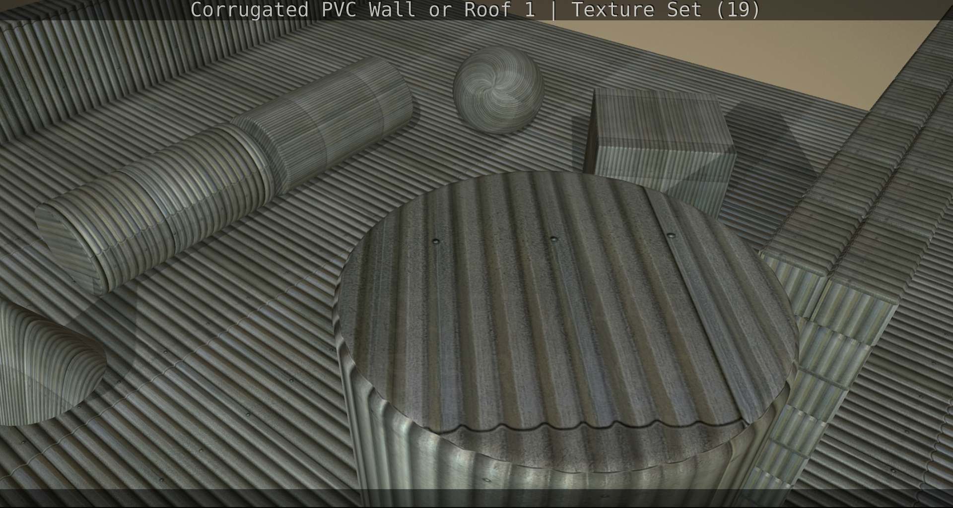 Corrugated PVC Wall or Roof 1 - Texture Set 19 Texture_68