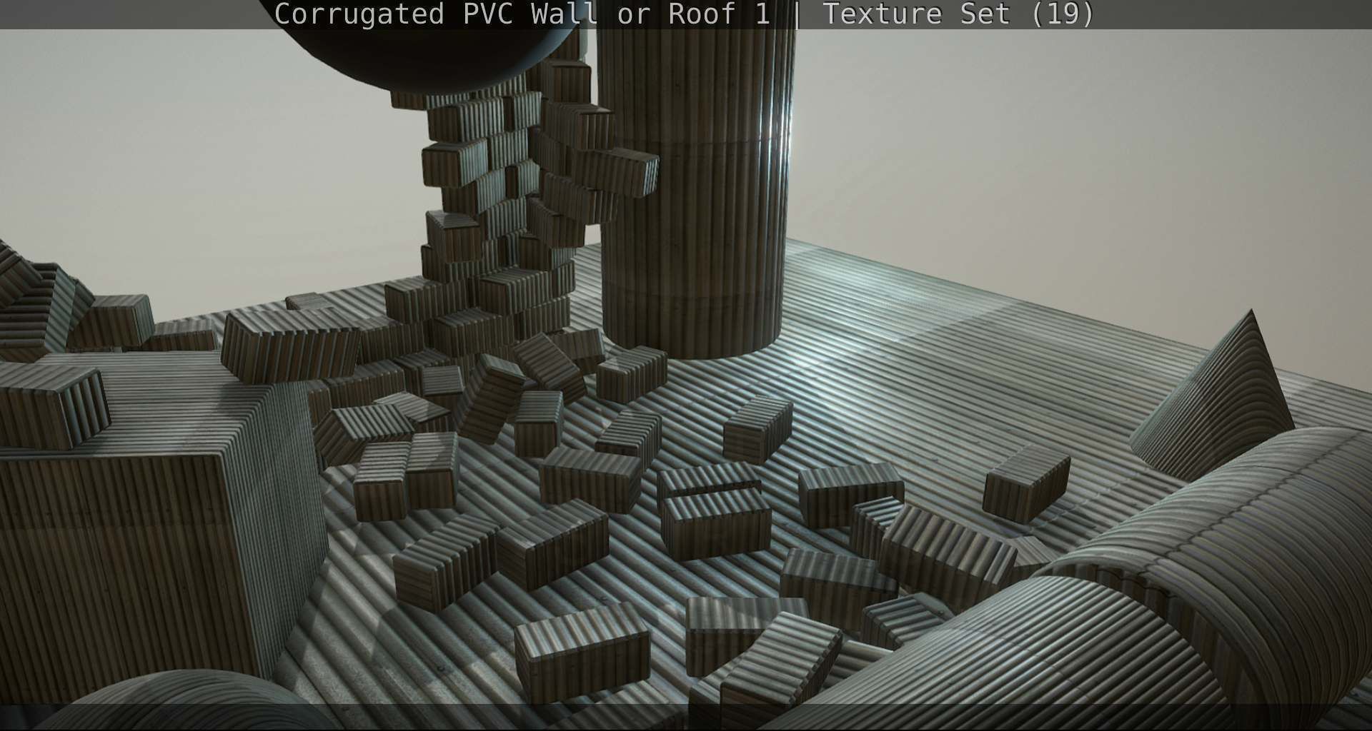 Corrugated PVC Wall or Roof 1 - Texture Set 19 Texture_47