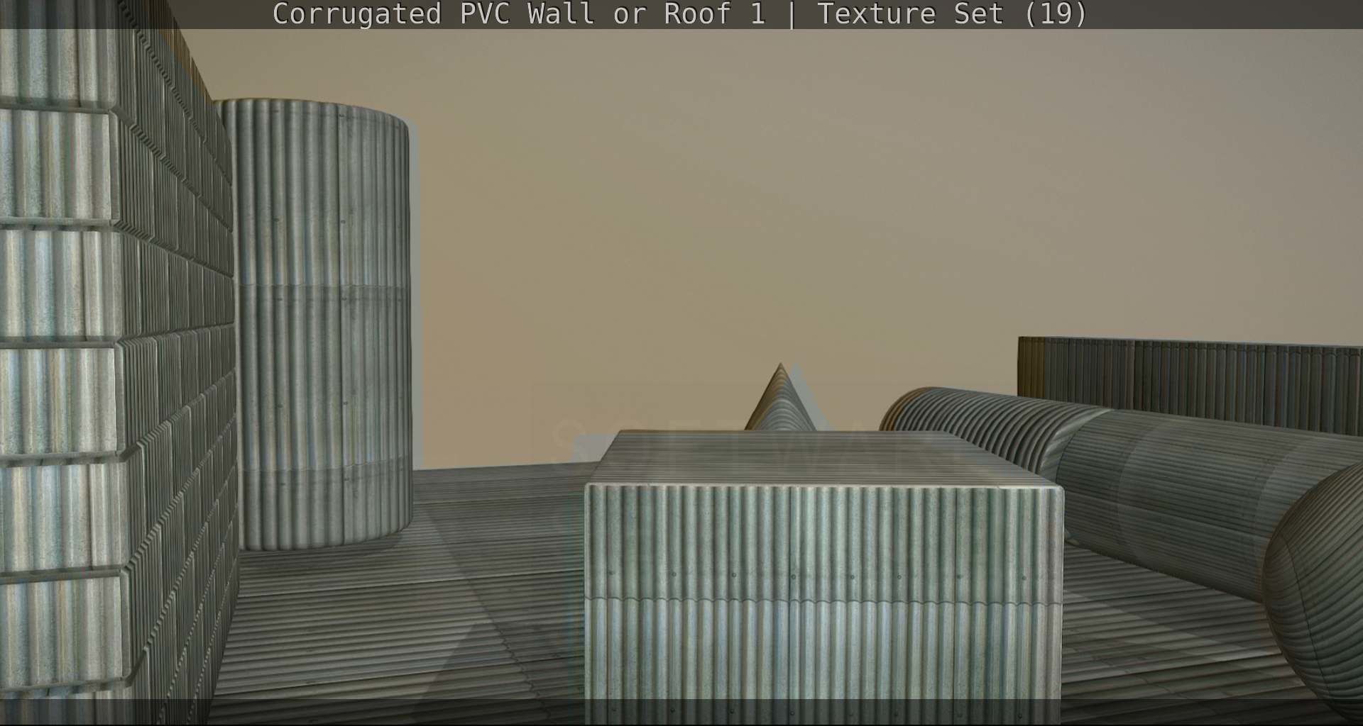 Corrugated PVC Wall or Roof 1 - Texture Set 19 Texture_98