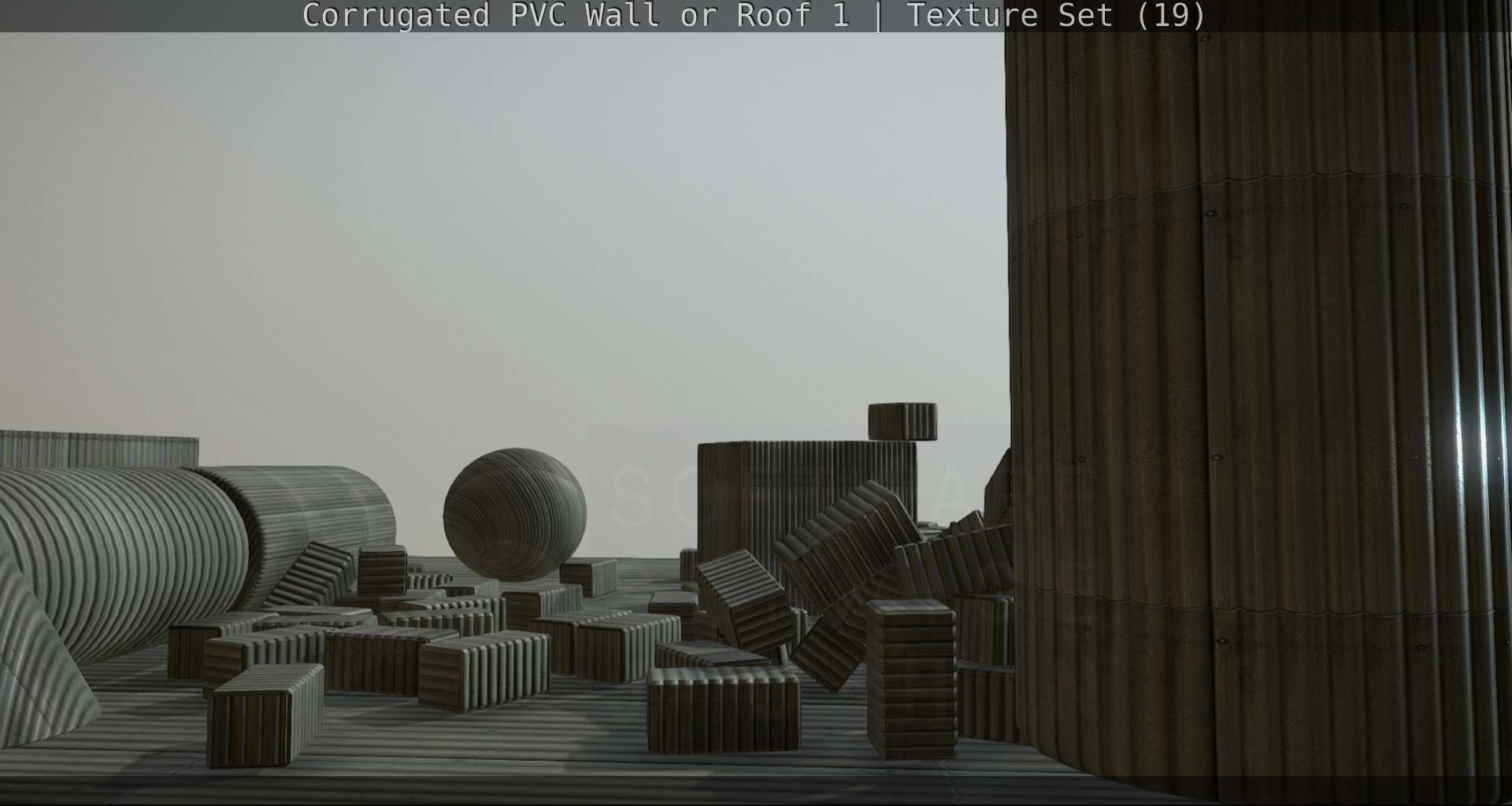 Corrugated PVC Wall or Roof 1 - Texture Set 19 Texture_83