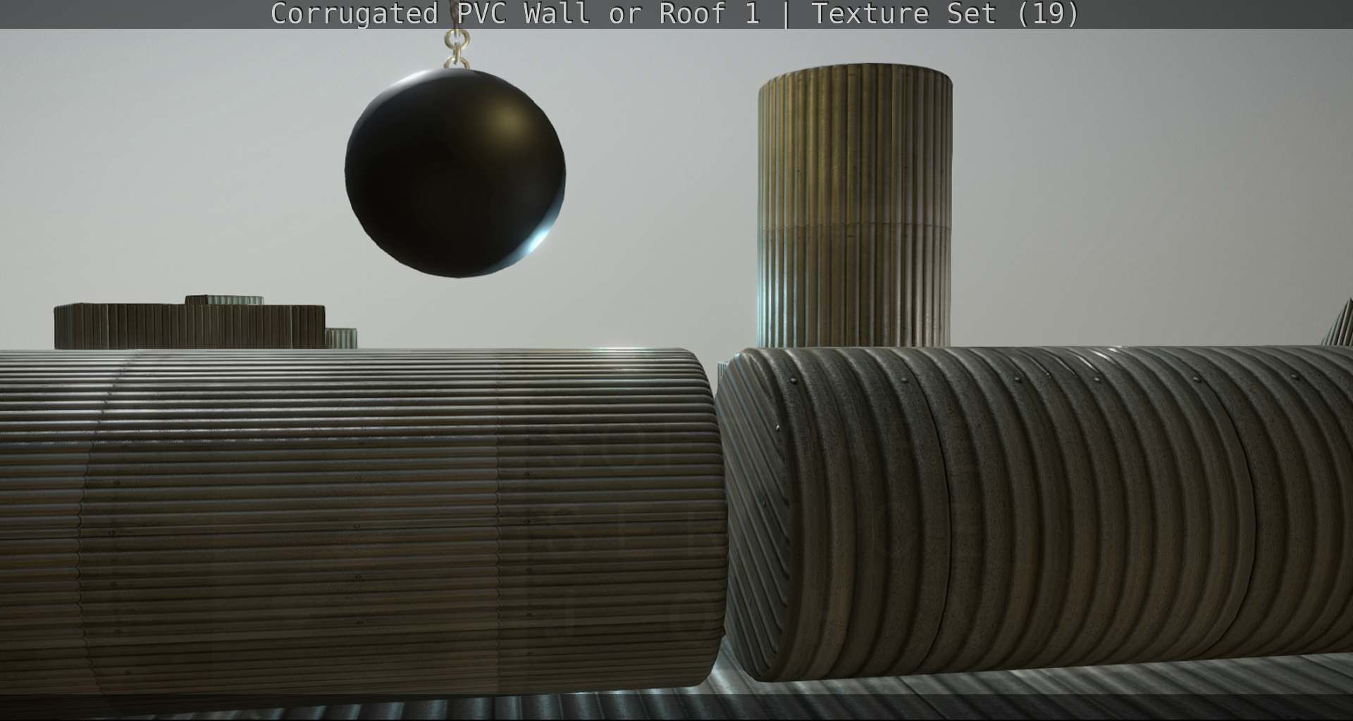 Corrugated PVC Wall or Roof 1 - Texture Set 19 Texture_30