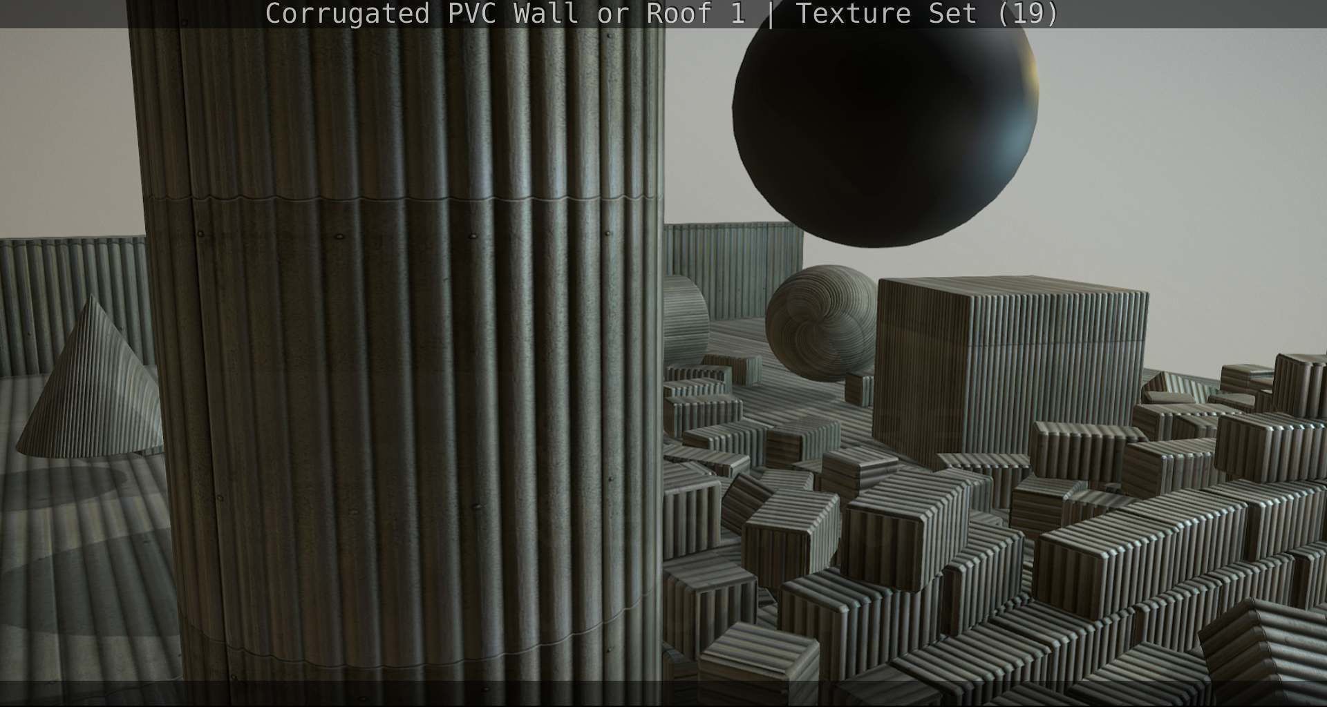 Corrugated PVC Wall or Roof 1 - Texture Set 19 Texture_60