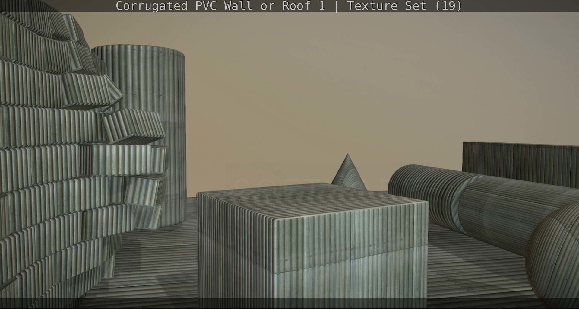 Corrugated PVC Wall or Roof 1 - Texture Set 19 Texture_99