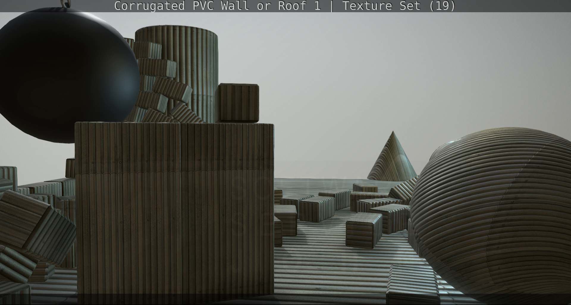 Corrugated PVC Wall or Roof 1 - Texture Set 19 Texture_14