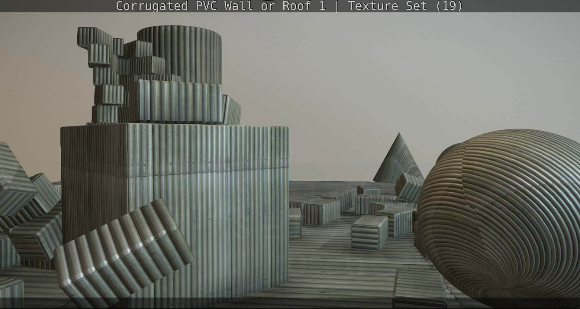 Corrugated PVC Wall or Roof 1 - Texture Set 19 Texture_16