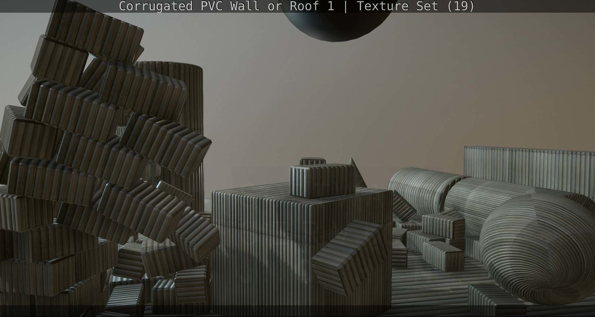 Corrugated PVC Wall or Roof 1 - Texture Set 19 Texture_103