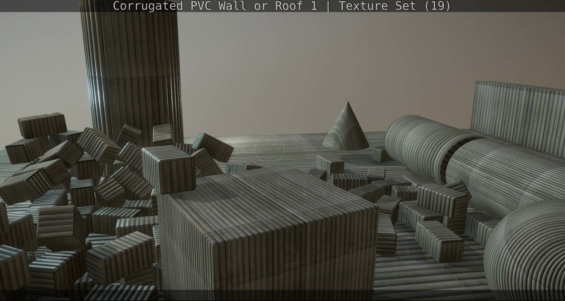 Corrugated PVC Wall or Roof 1 - Texture Set 19 Texture_54