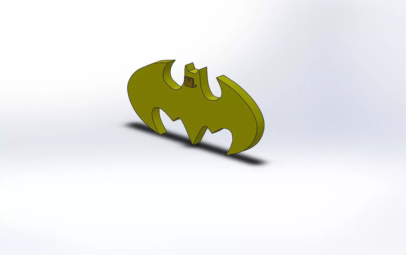 Batman logo 3D print model_0
