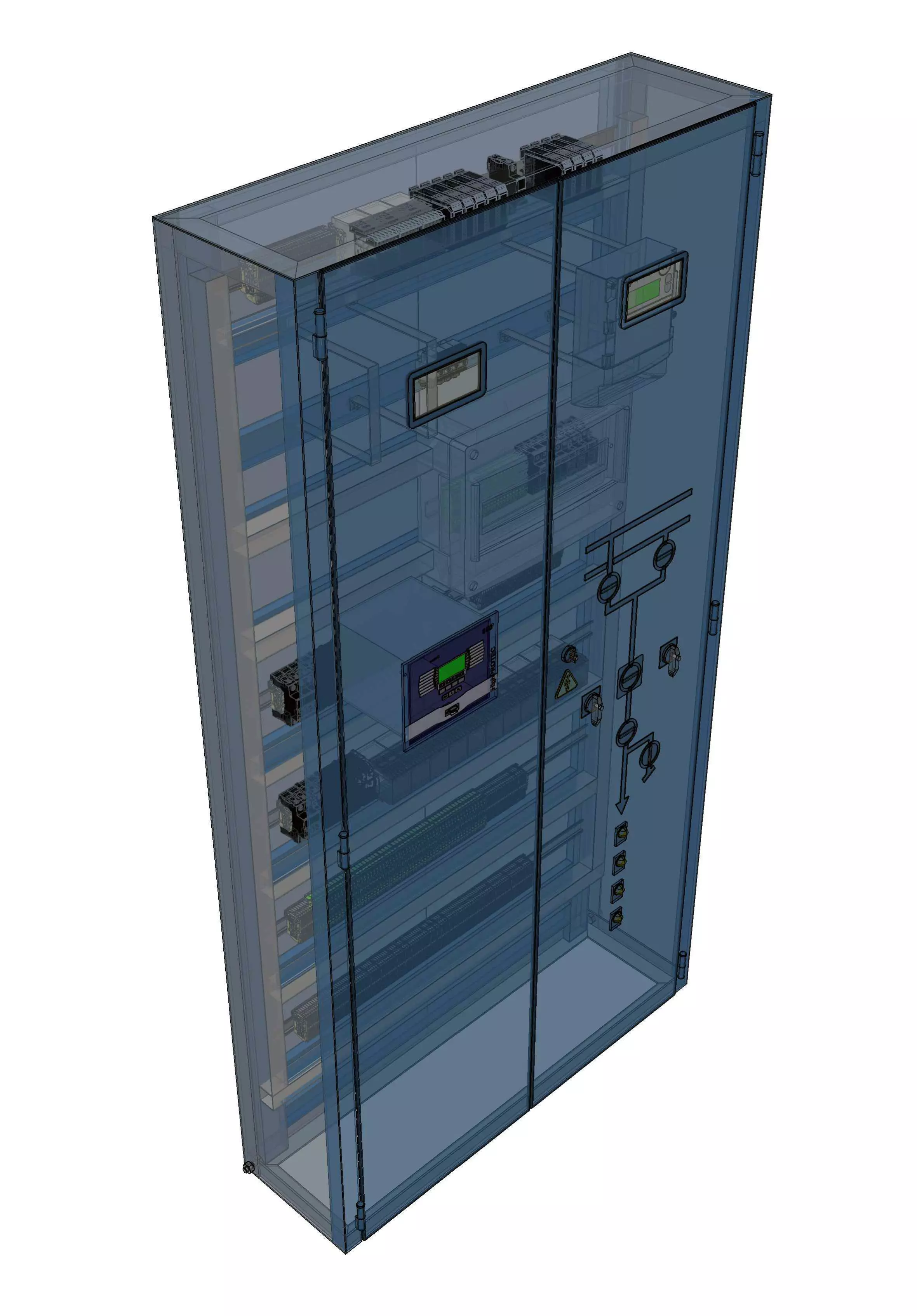 Electrical relay board Free 3D model