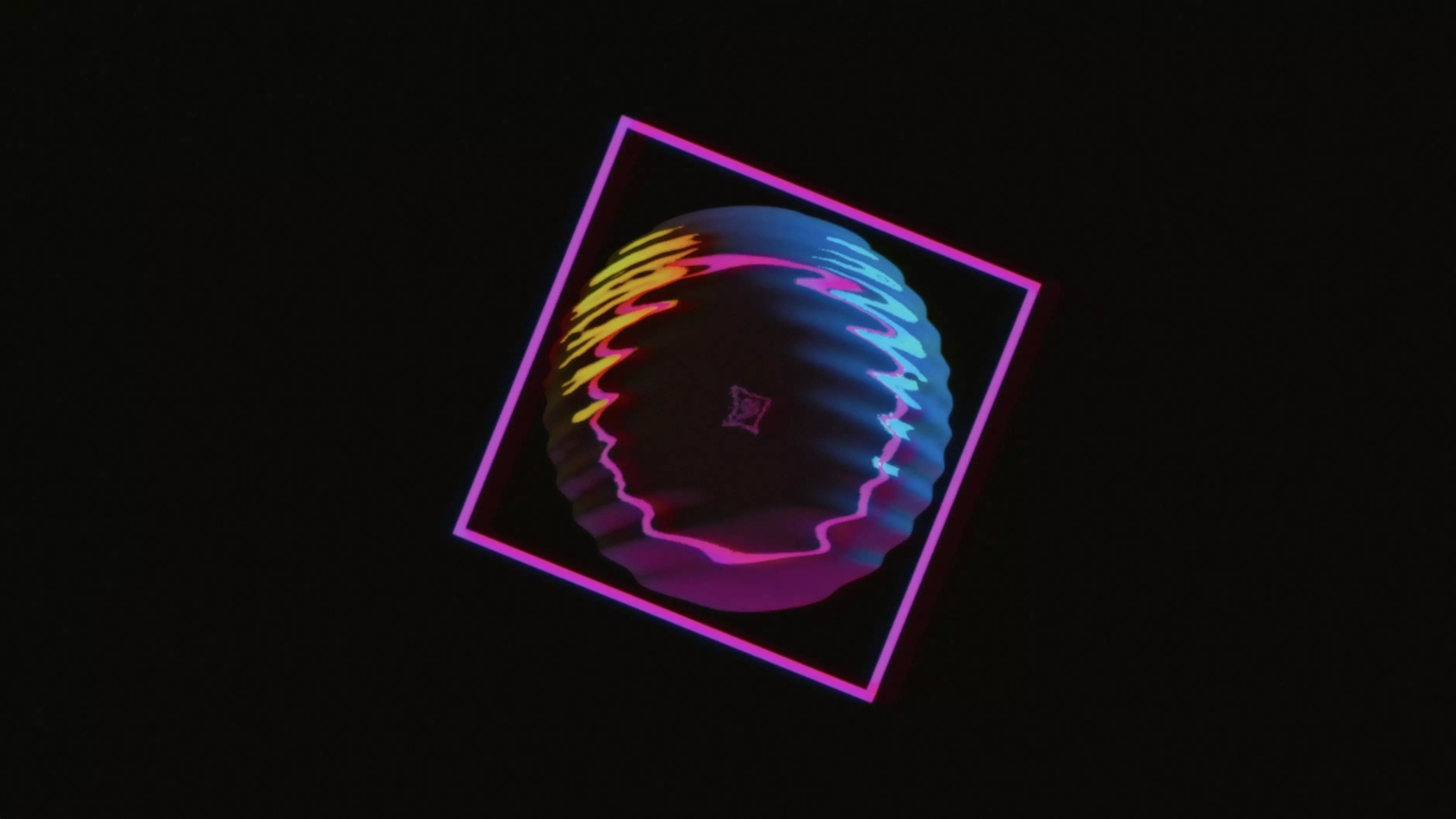 Retro Sphere Motion Graphics - Animated Scene 3D model