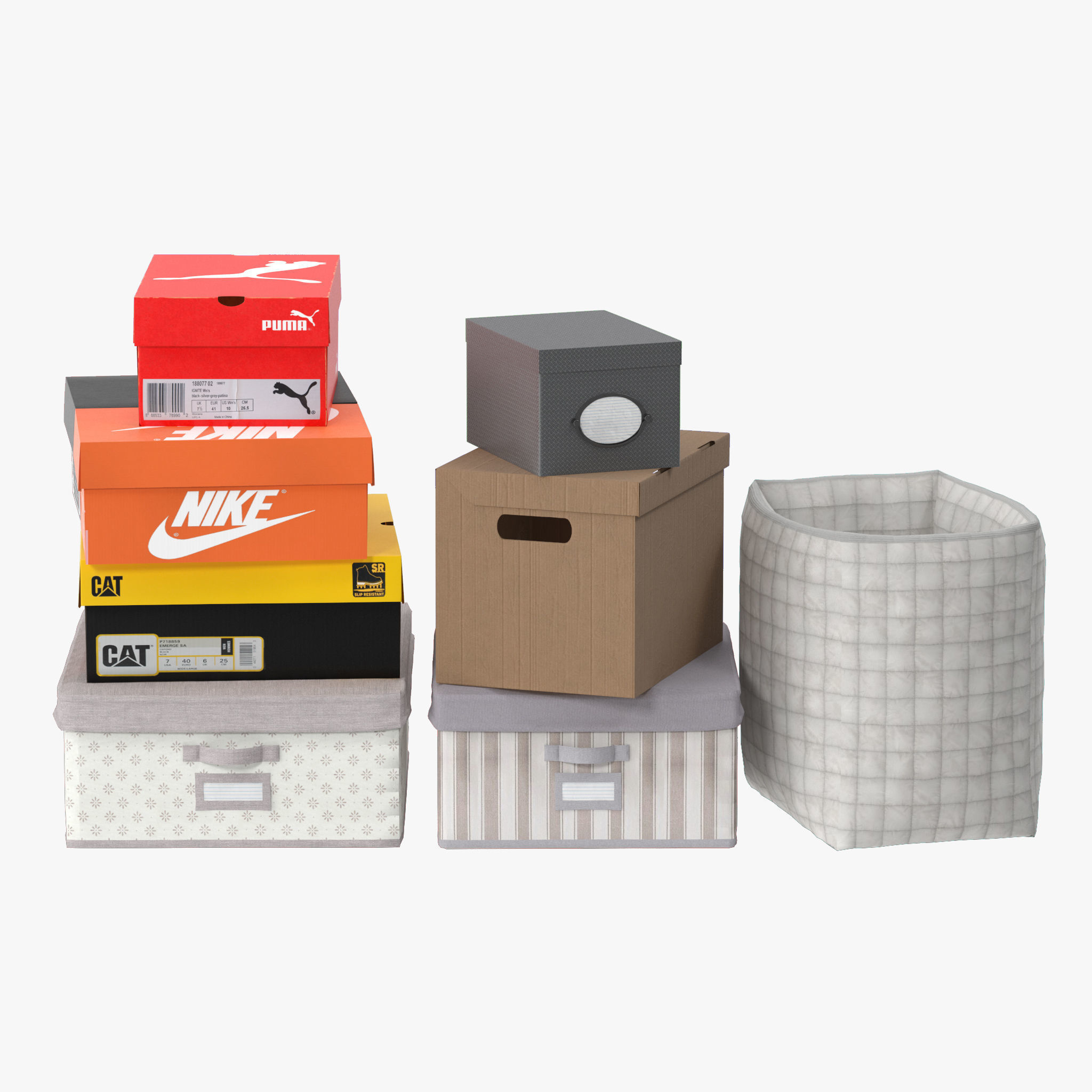 Wardrobe with Clothes 10 3D model_2