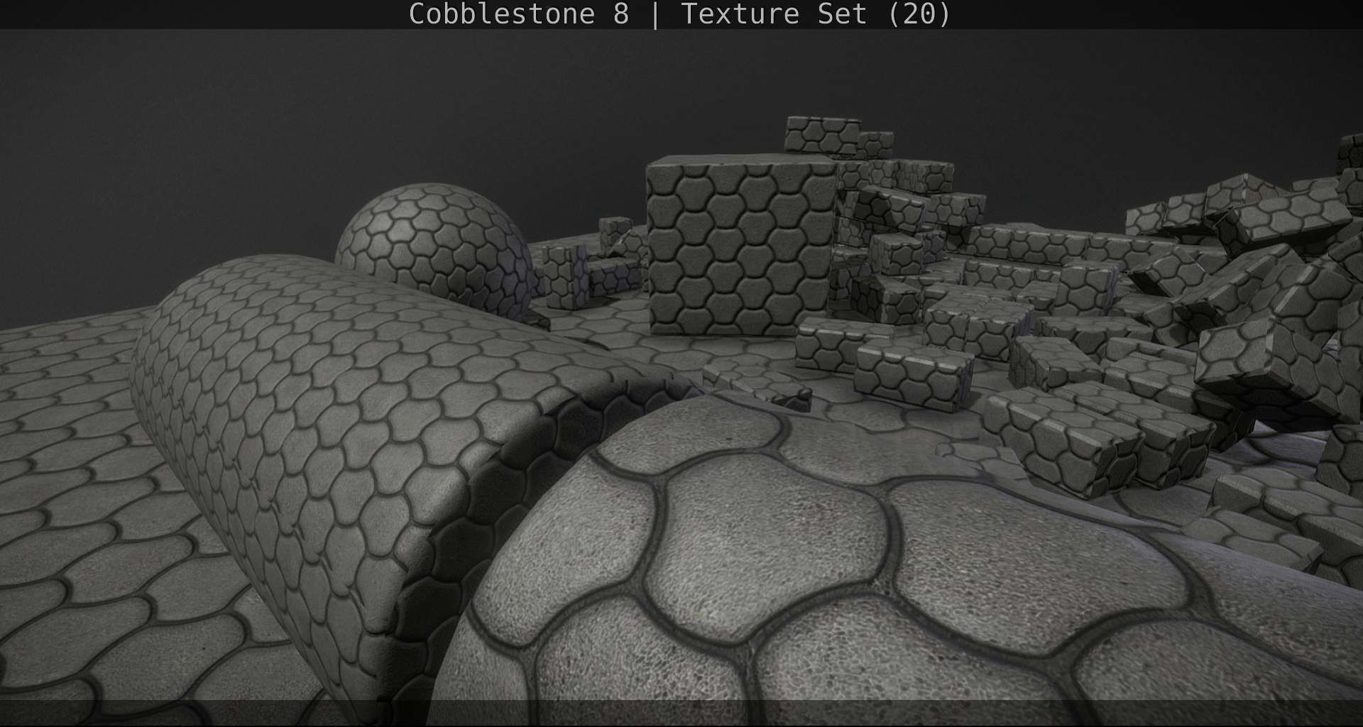 Cobblestone 8 - Texture Set - 20 Texture_128