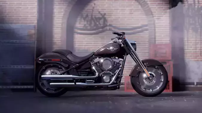 Harley Davidson Fatboy - 2018 3D model