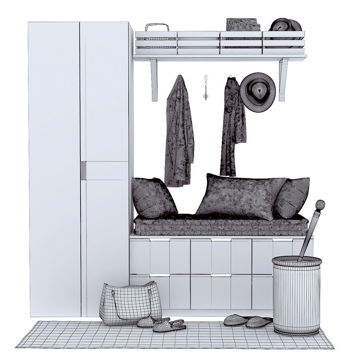 Lobby set 12 3D model_3